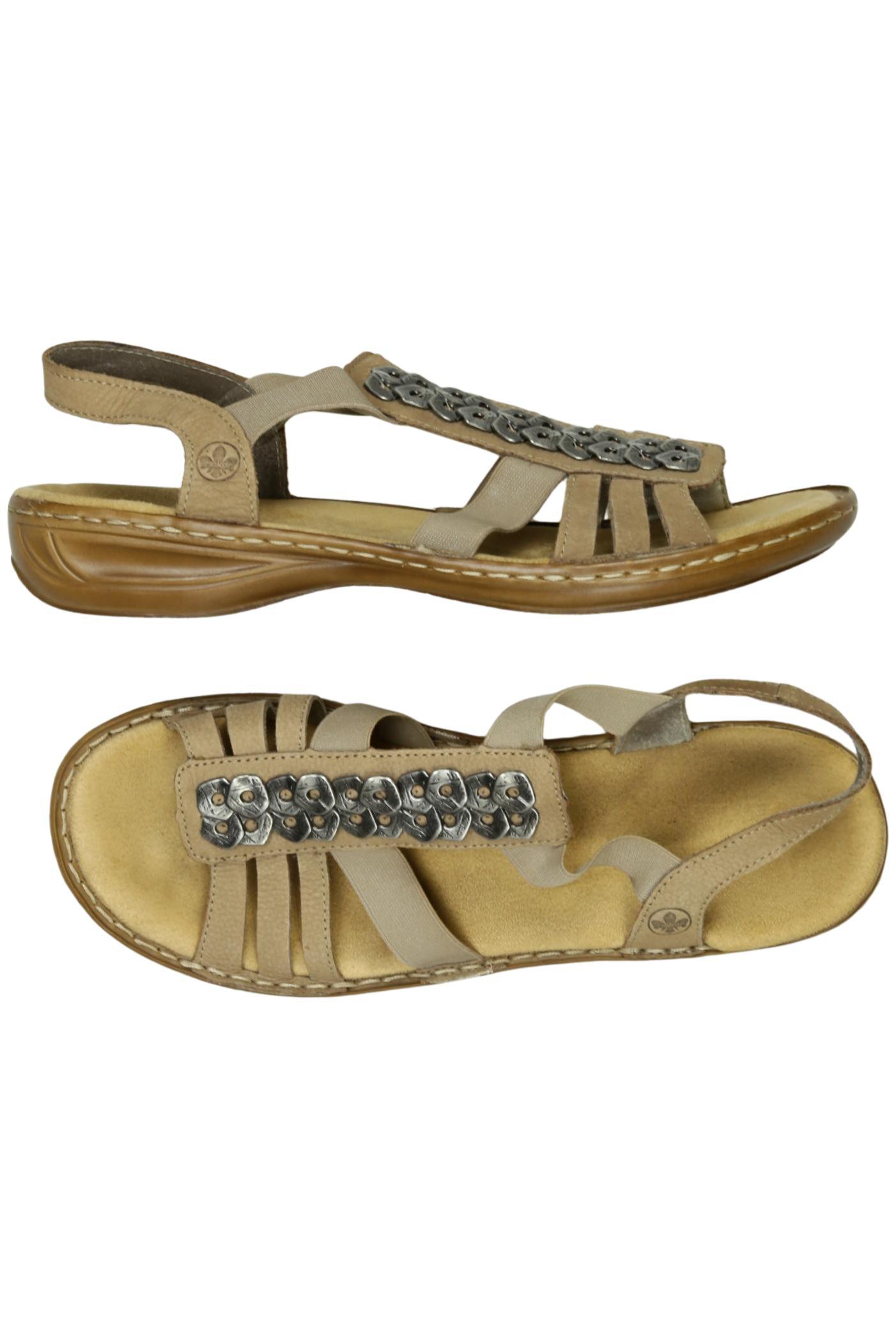 

Rieker Damen Sandale, beige, Gr. 41
