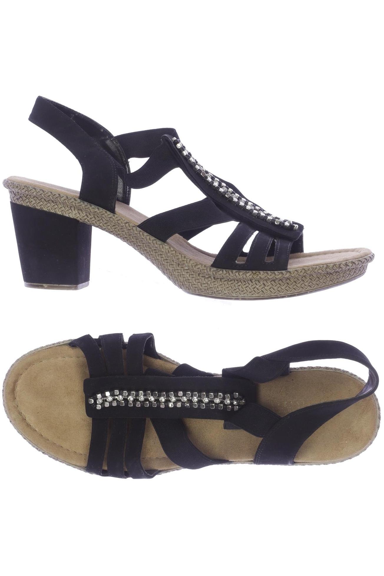 

Rieker Damen Sandale, schwarz, Gr. 41