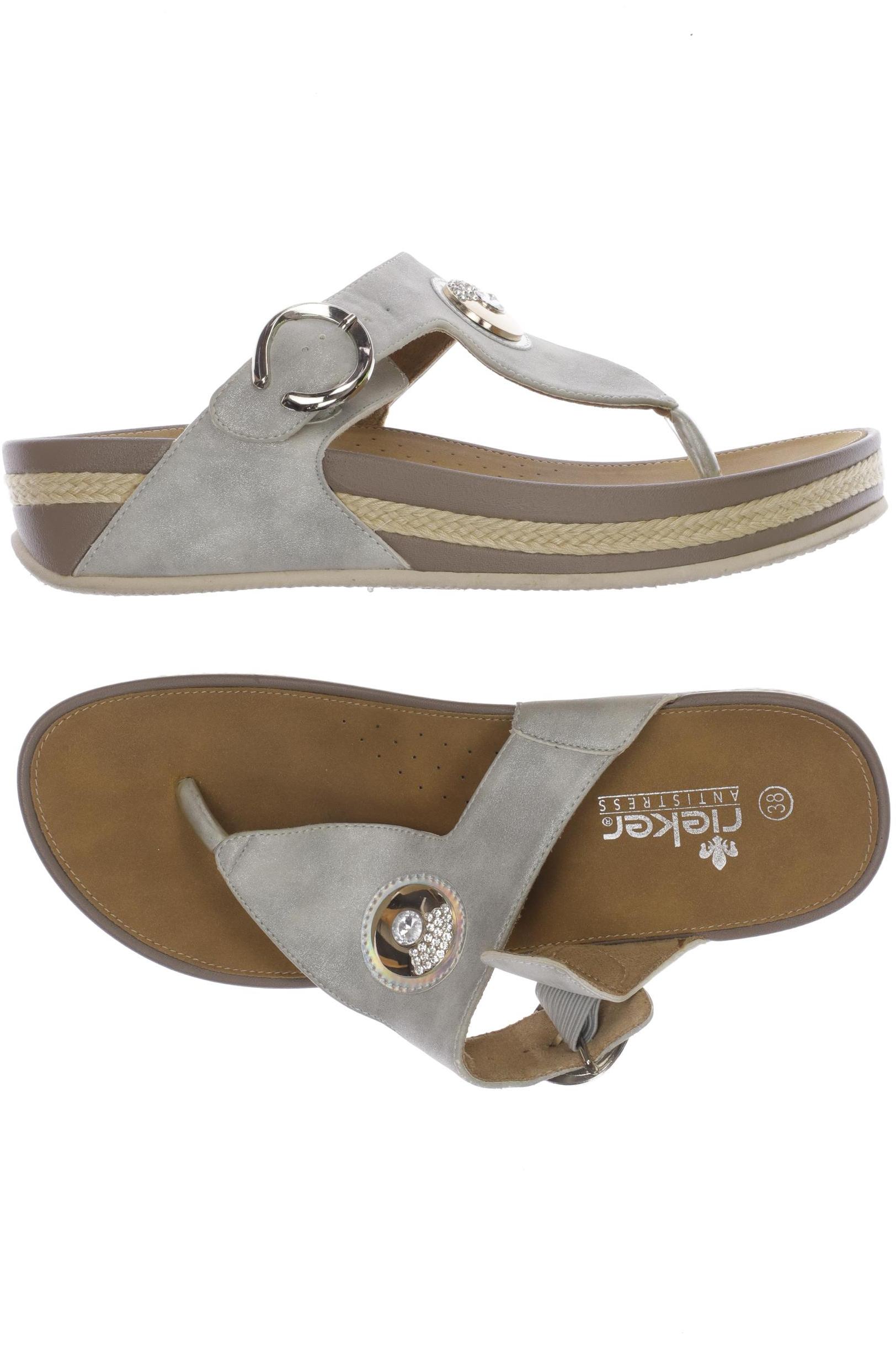 

Rieker Damen Sandale, grau, Gr. 38