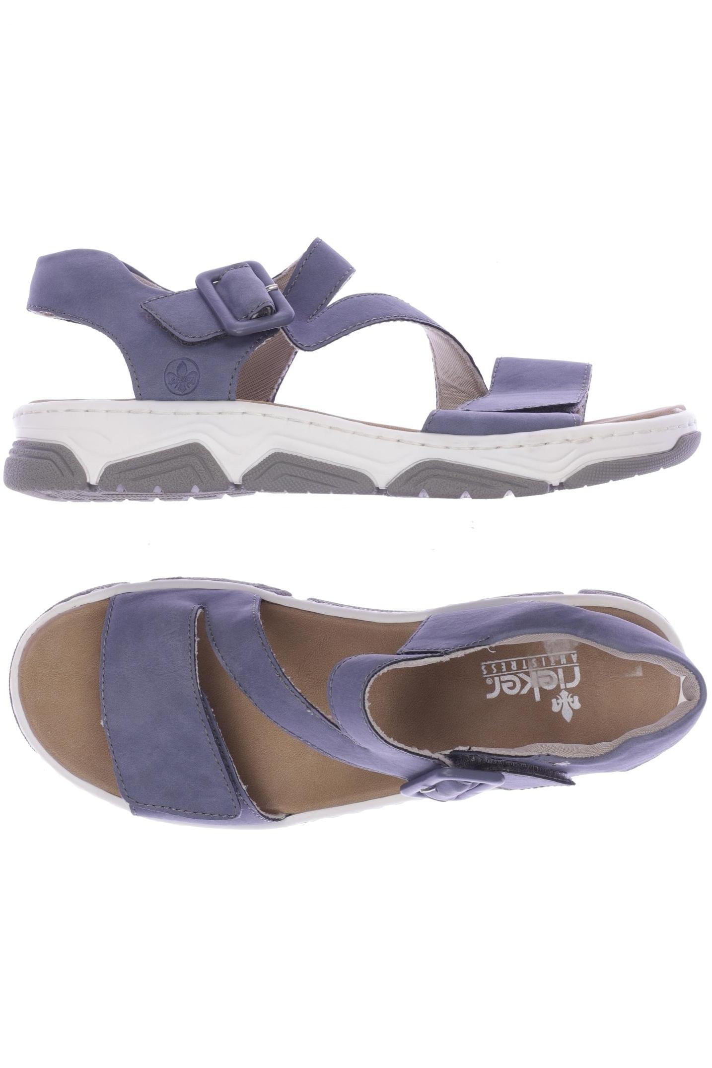 

Rieker Damen Sandale, blau, Gr. 42