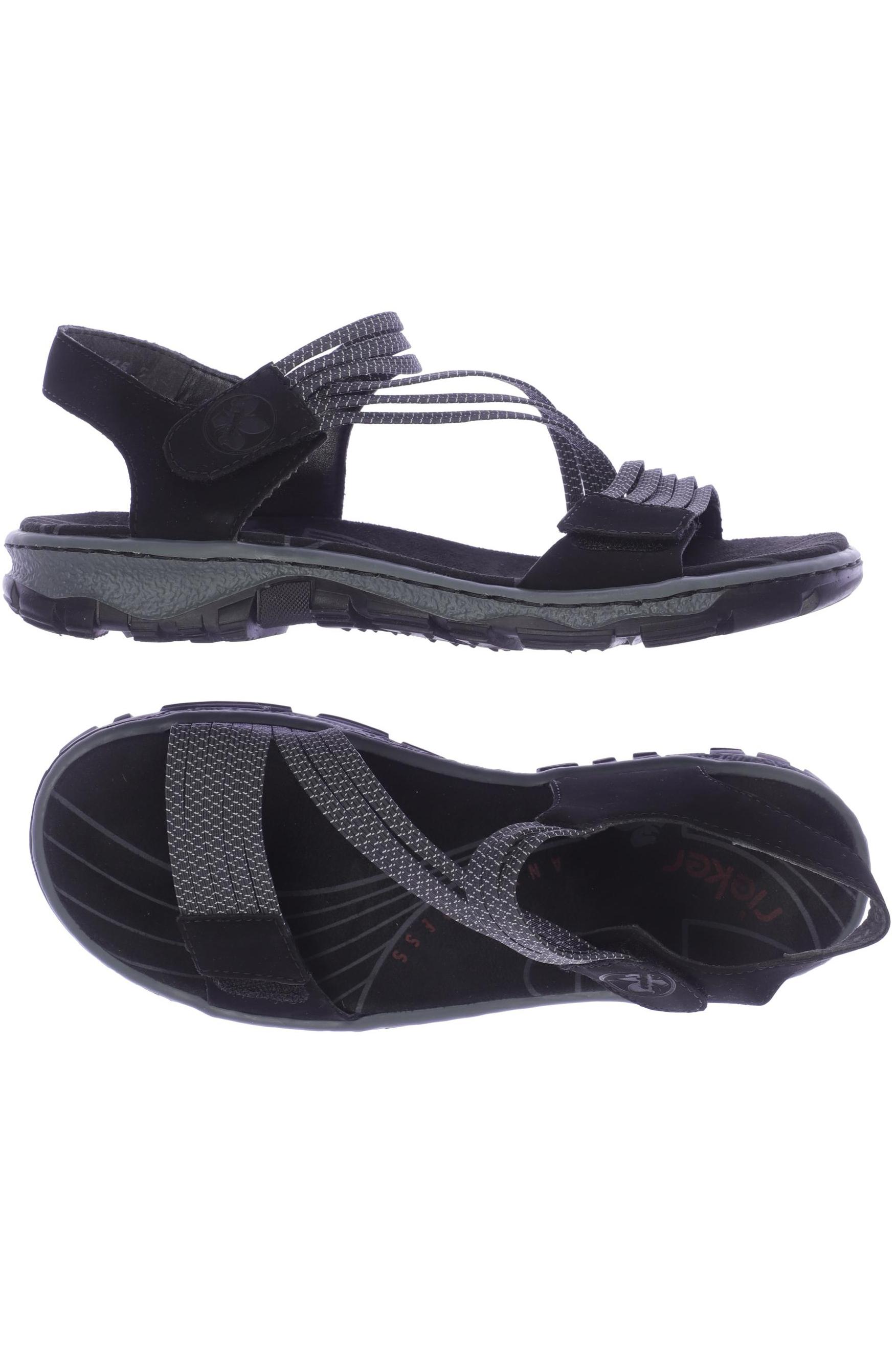 

Rieker Damen Sandale, schwarz, Gr. 39