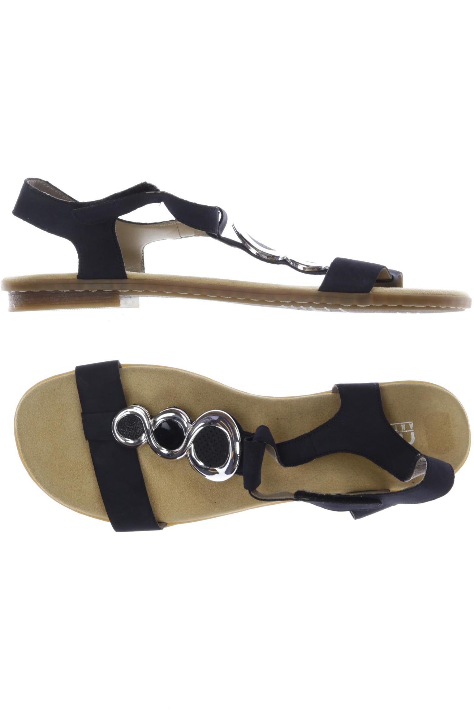 

Rieker Damen Sandale, marineblau, Gr. 42