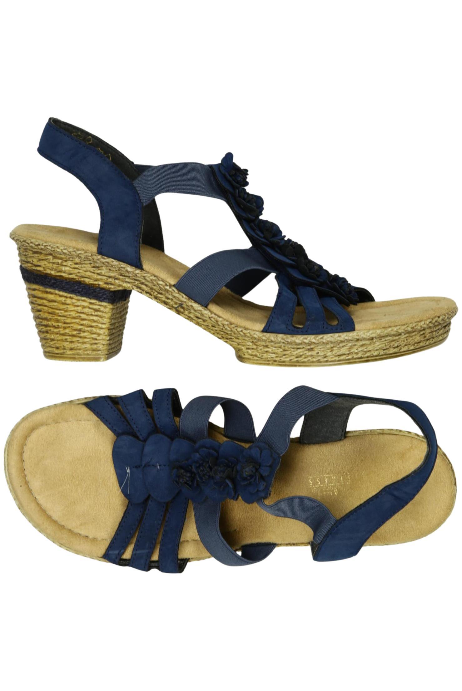 

Rieker Damen Sandale, marineblau, Gr. 39