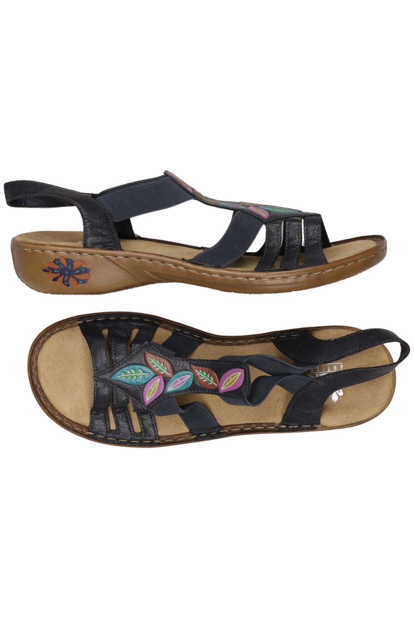 

Rieker Damen Sandale, marineblau, Gr. 39