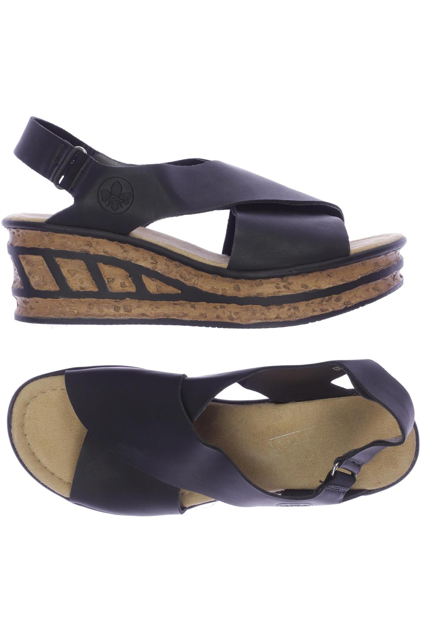

Rieker Damen Sandale, schwarz, Gr. 39