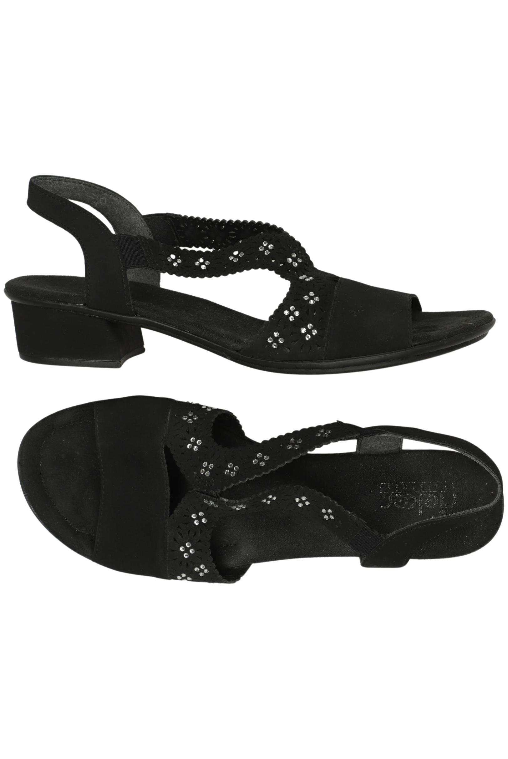 

Rieker Damen Sandale, schwarz, Gr. 40