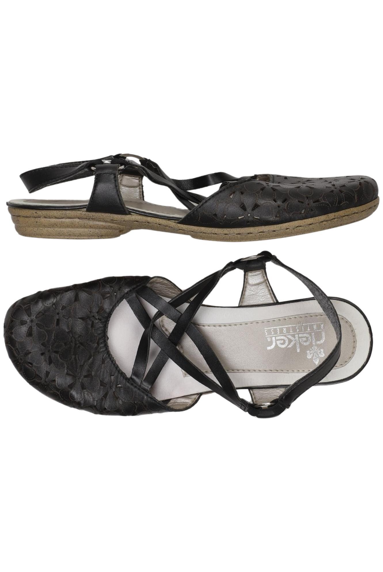 

Rieker Damen Sandale, schwarz, Gr. 38