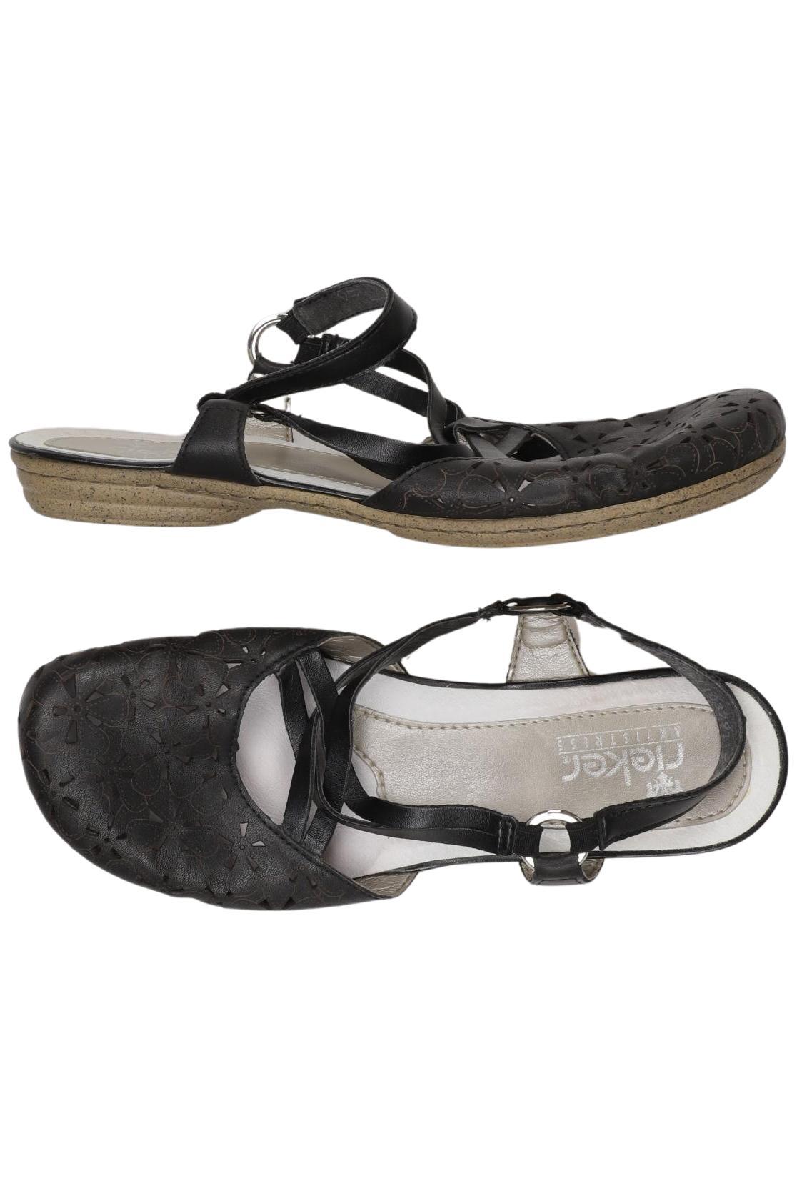 

Rieker Damen Sandale, schwarz, Gr. 38