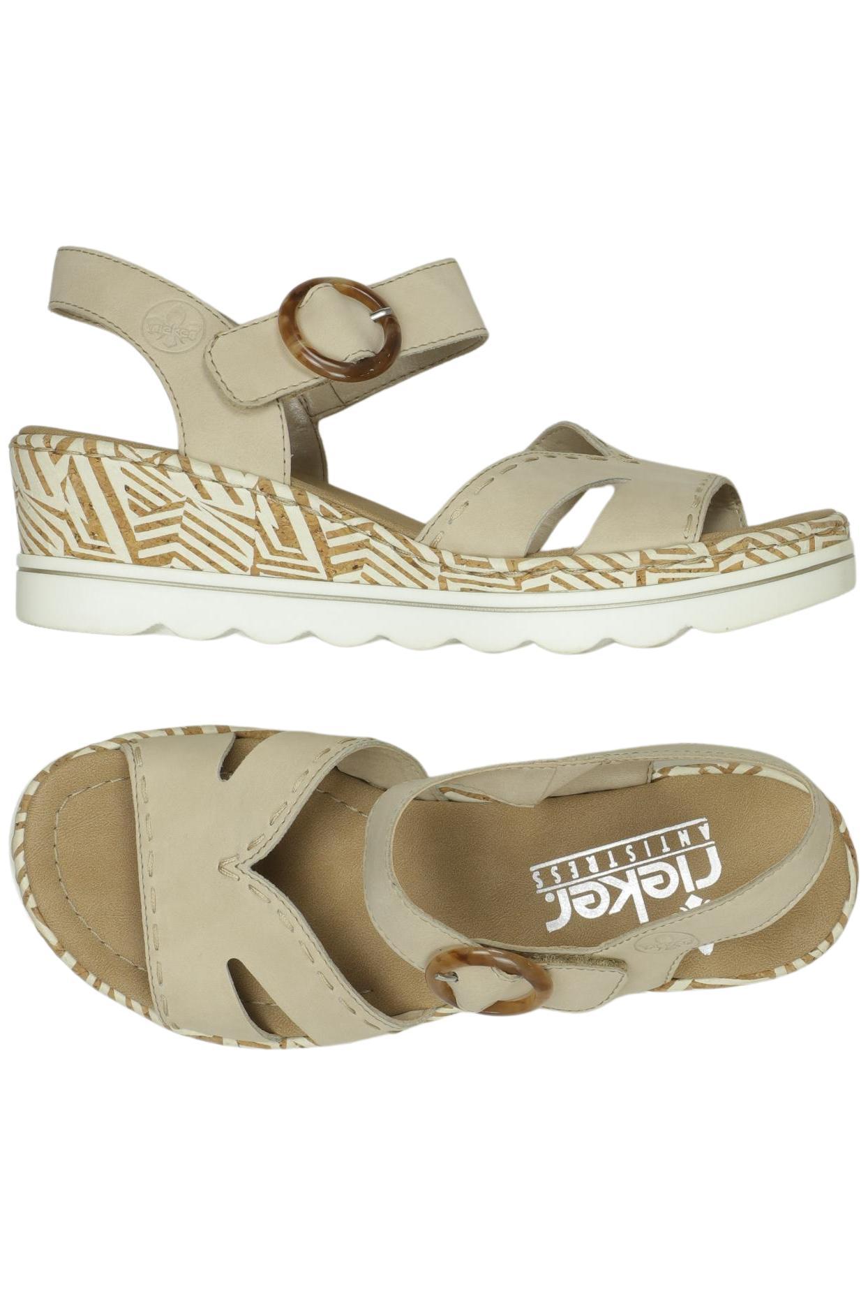 

Rieker Damen Sandale, beige, Gr. 37