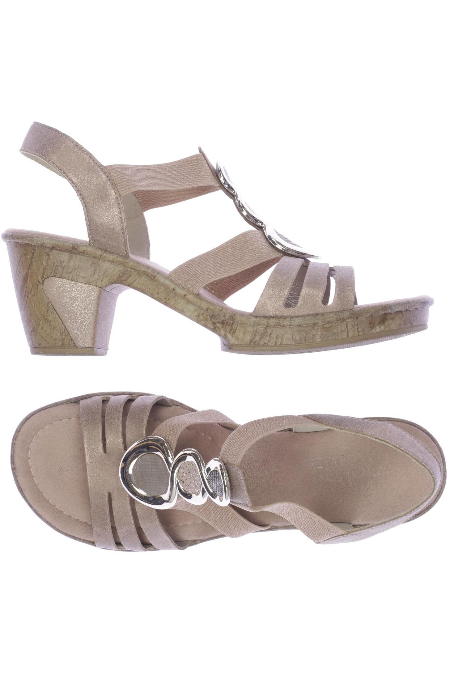 

Rieker Damen Sandale, beige, Gr. 40