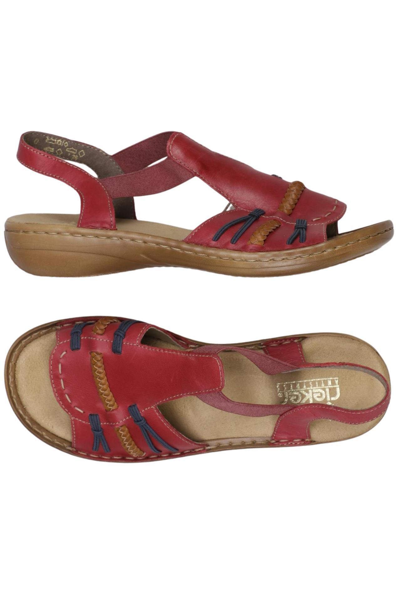 

Rieker Damen Sandale, rot, Gr. 37