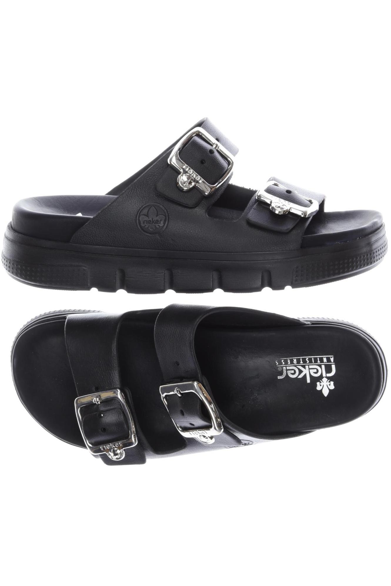 

Rieker Damen Sandale, schwarz, Gr. 38