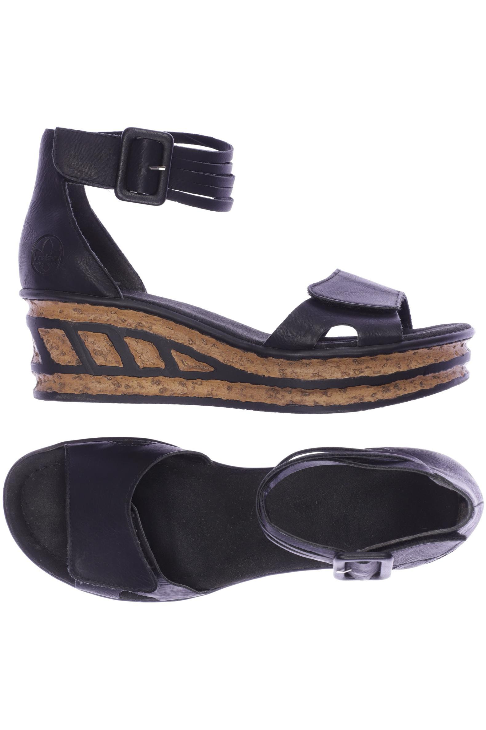 

Rieker Damen Sandale, schwarz, Gr. 40