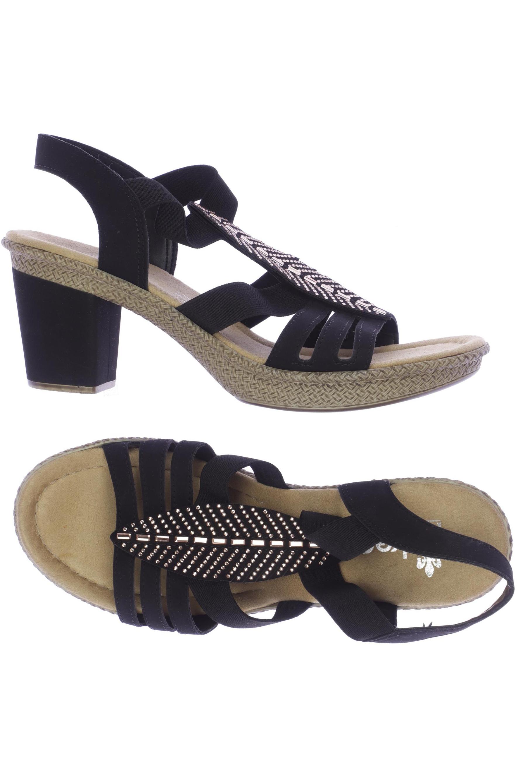 

Rieker Damen Sandale, schwarz, Gr. 39