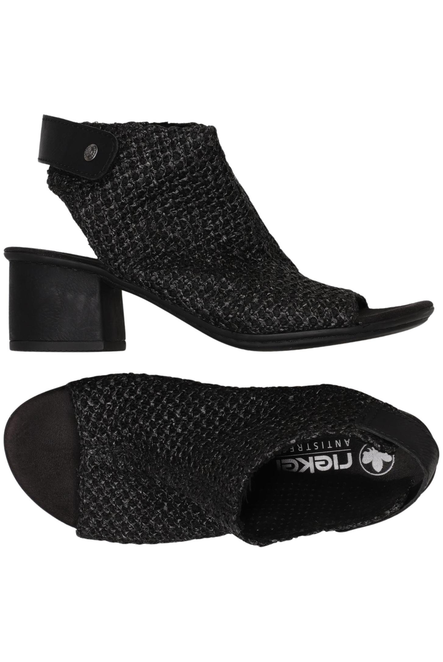 

Rieker Damen Sandale, schwarz, Gr. 38