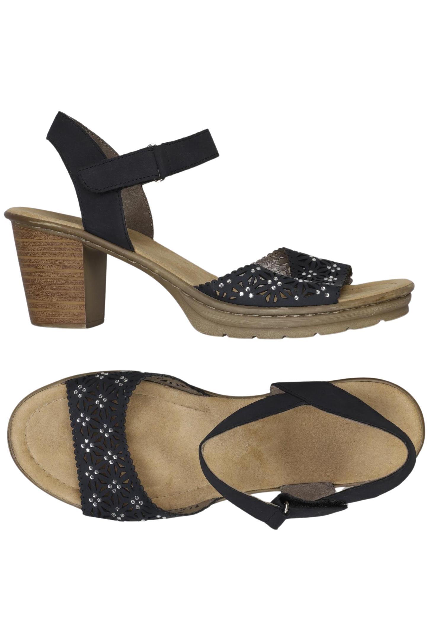 

Rieker Damen Sandale, marineblau, Gr. 42