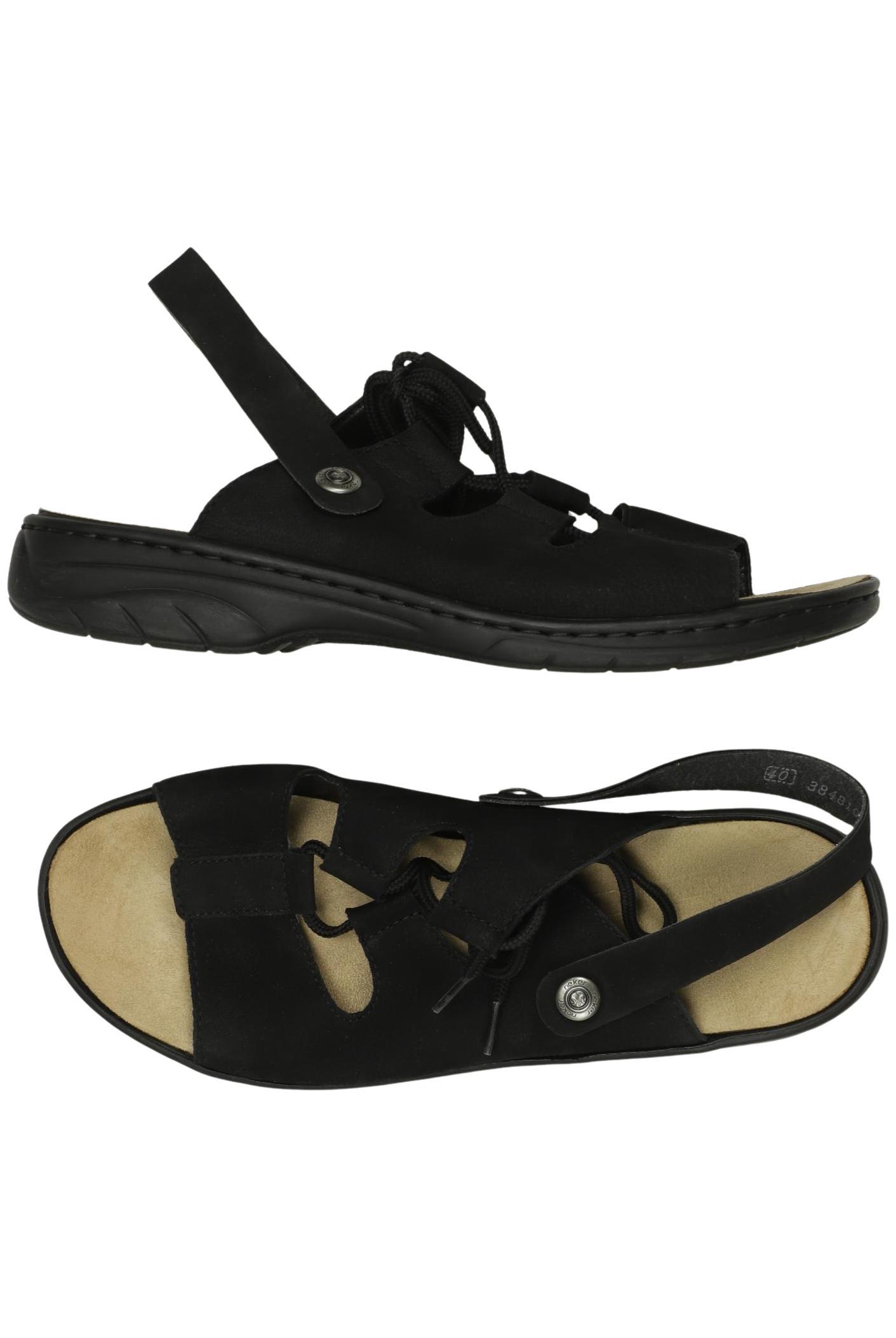 

Rieker Damen Sandale, schwarz, Gr. 40