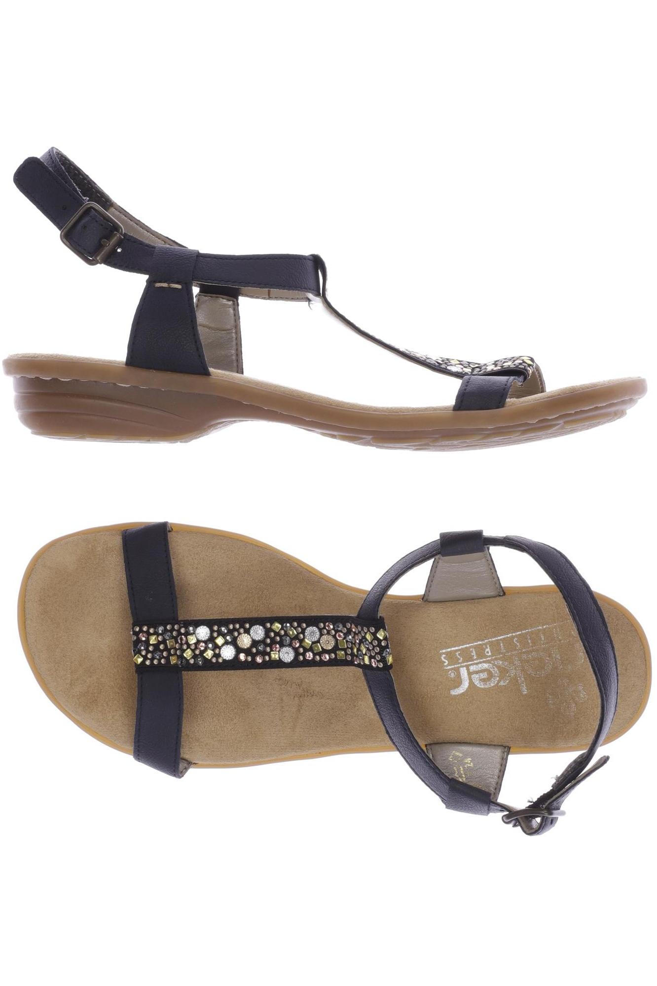 

Rieker Damen Sandale, marineblau, Gr. 37