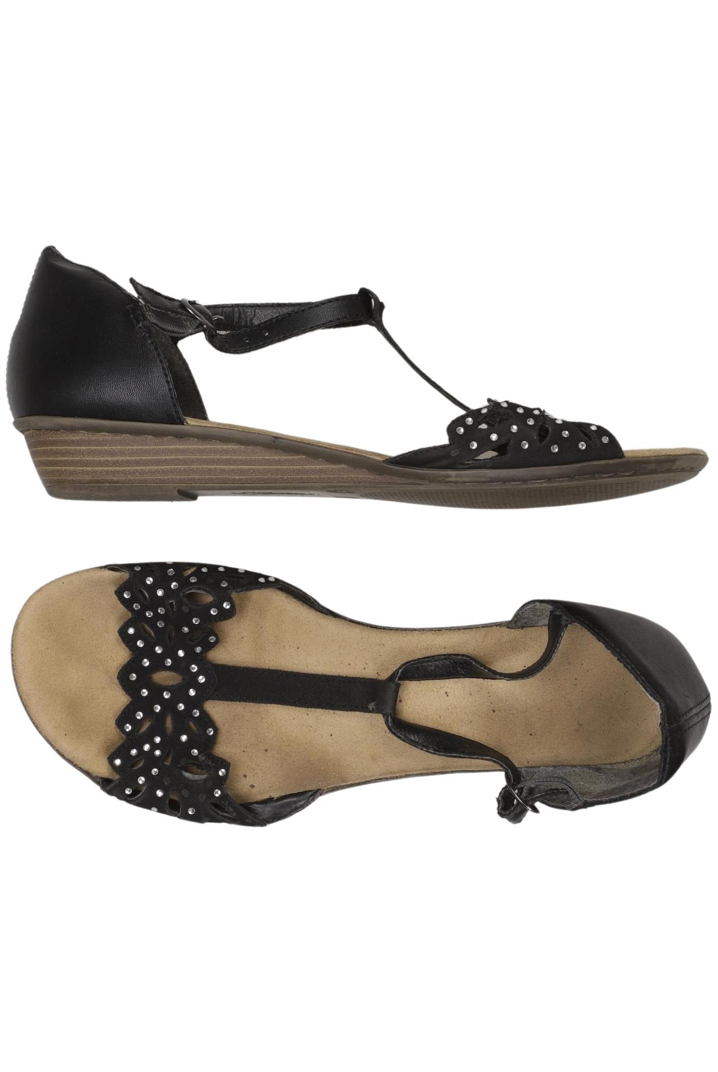 

Rieker Damen Sandale, schwarz, Gr. 39