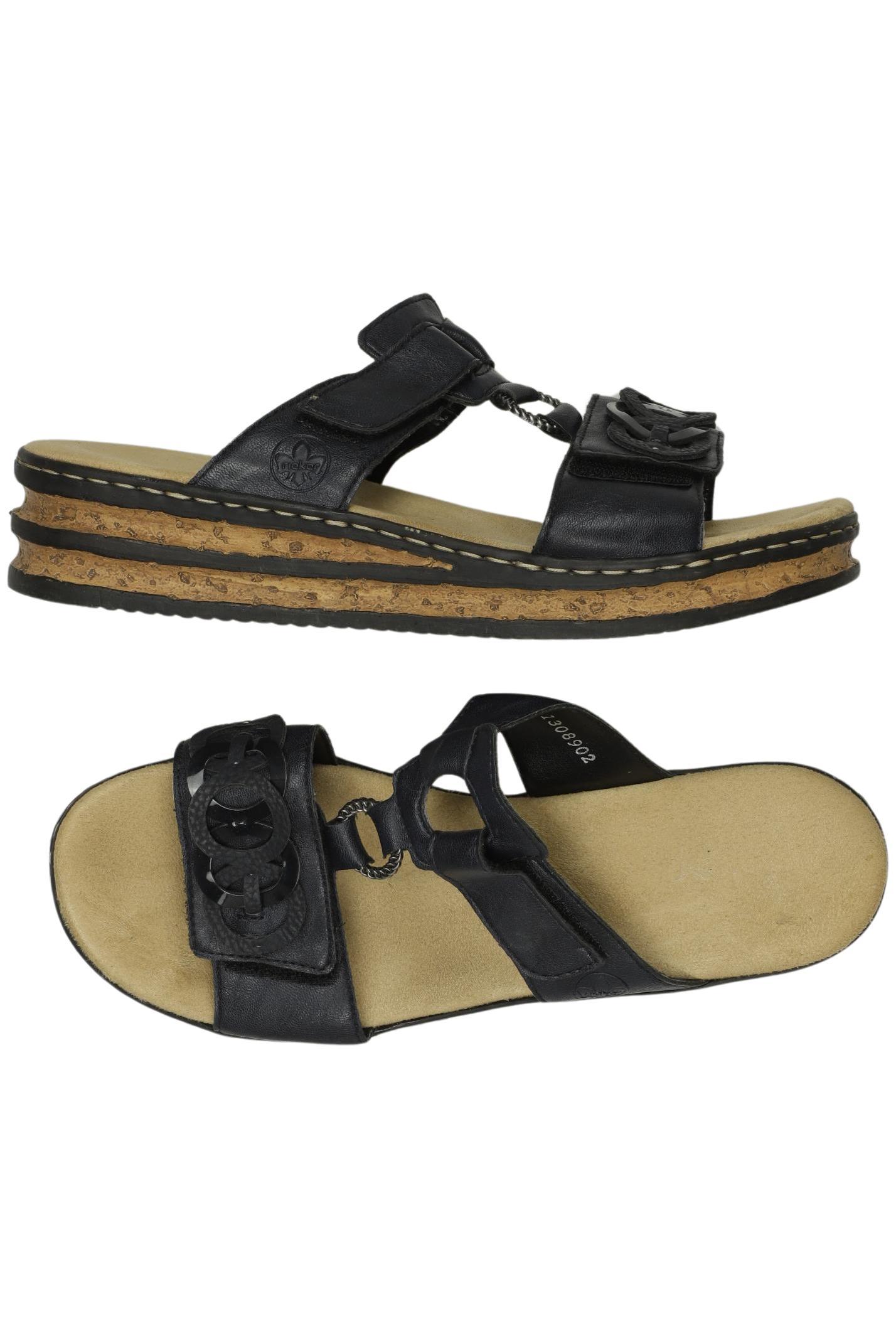 

Rieker Damen Sandale, schwarz, Gr. 40