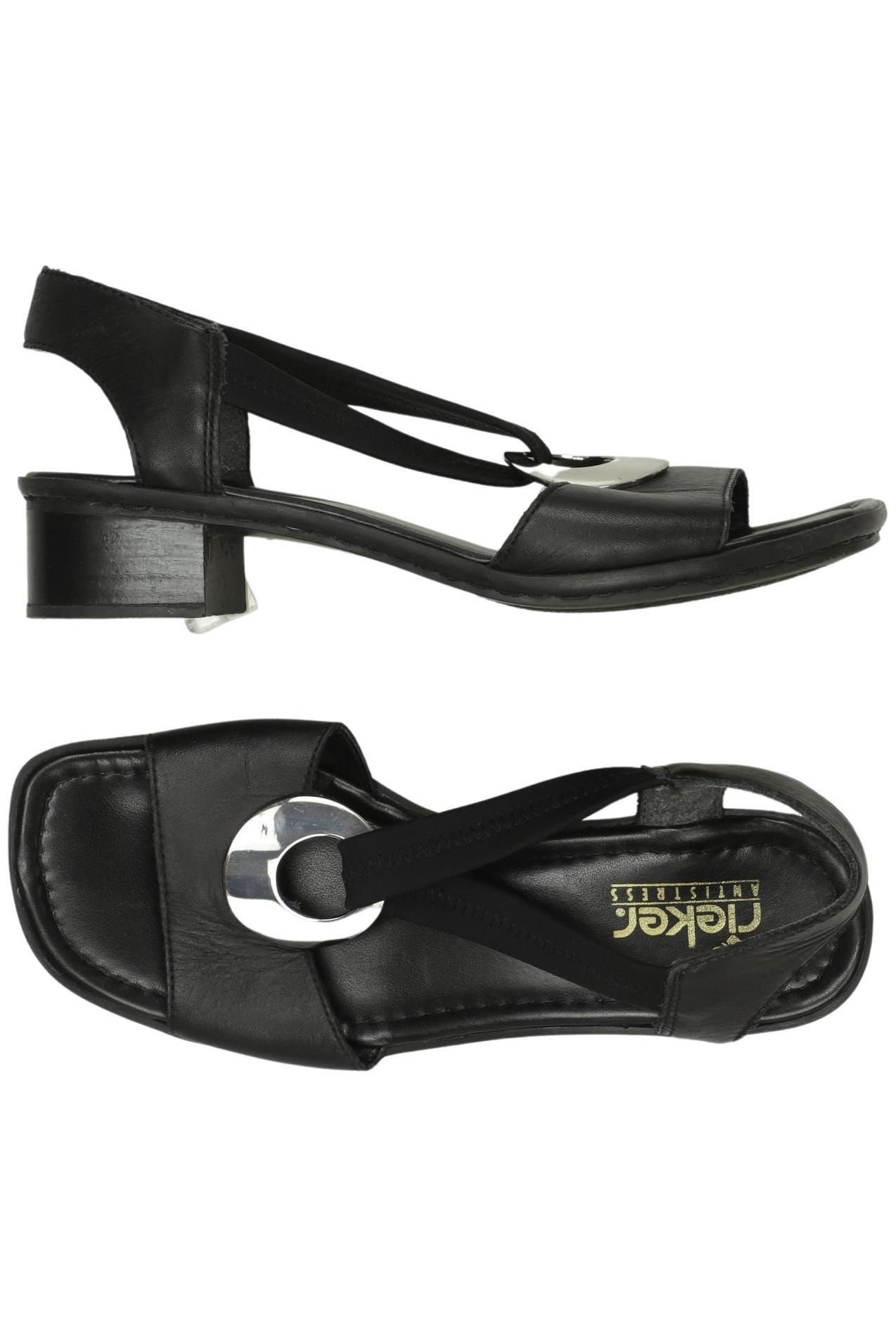

Rieker Damen Sandale, schwarz, Gr. 37