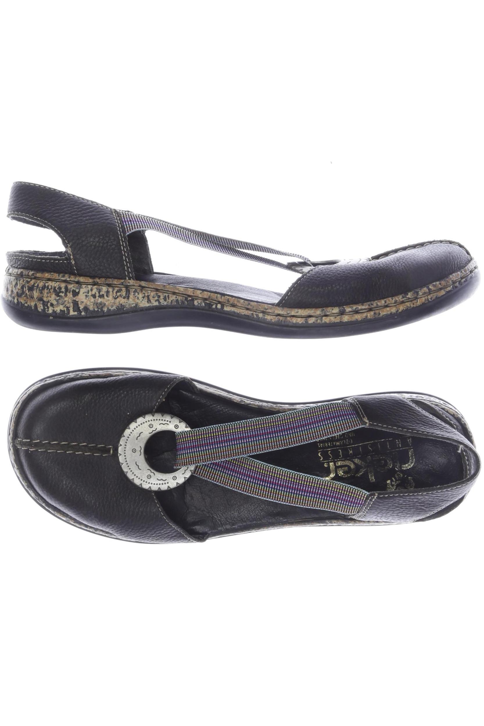 

Rieker Damen Sandale, schwarz, Gr. 39