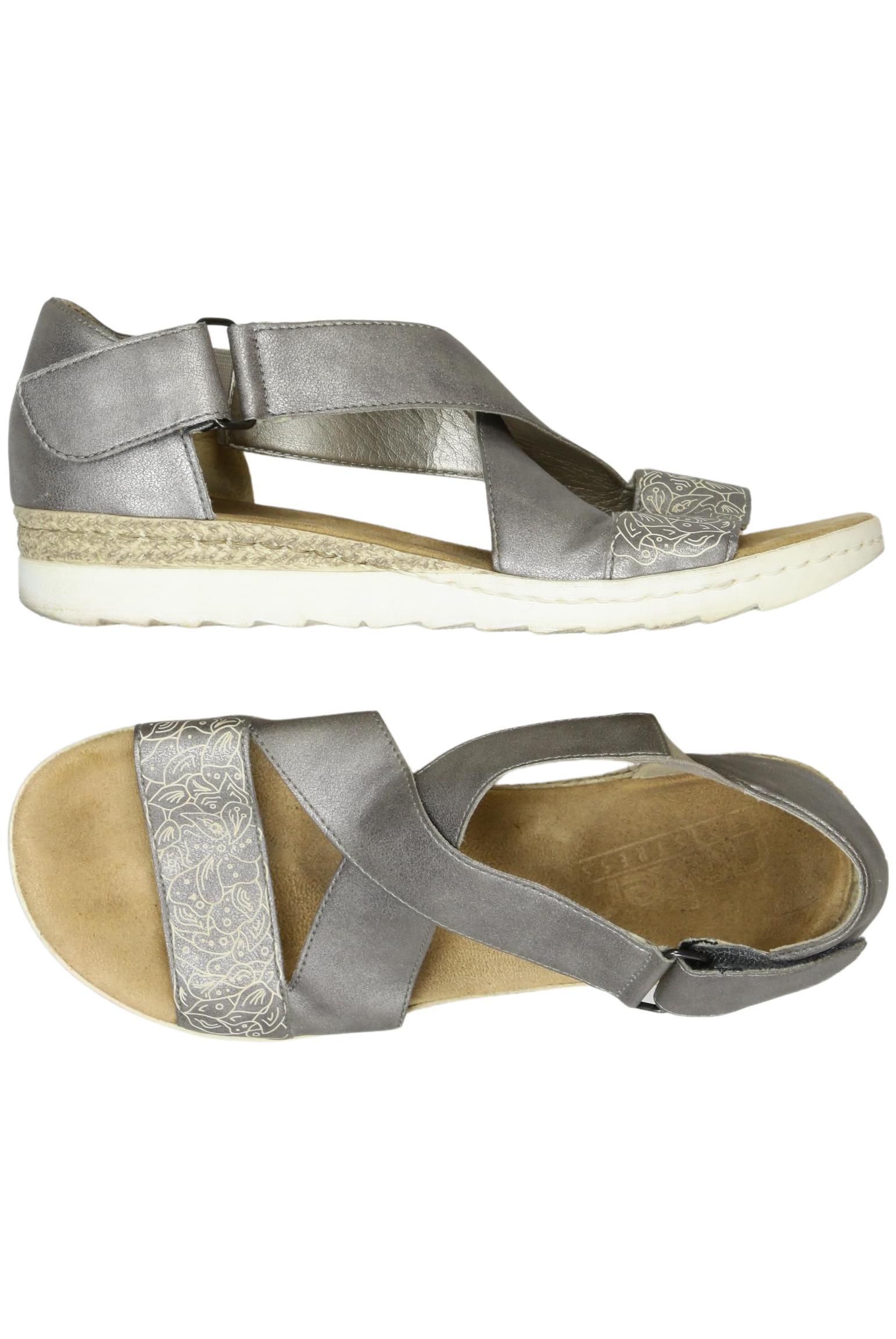 

Rieker Damen Sandale, silber, Gr. 38