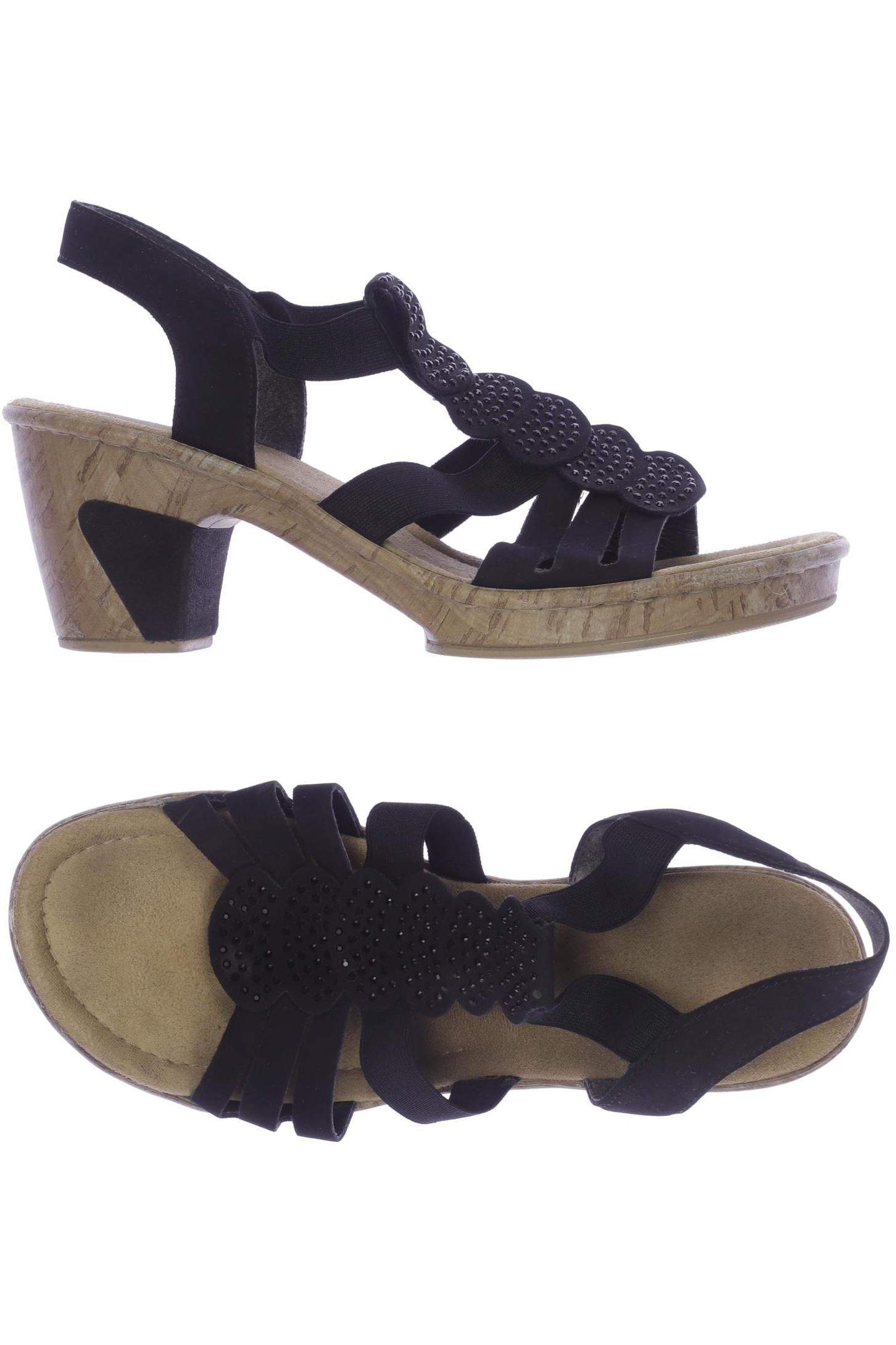 

Rieker Damen Sandale, schwarz