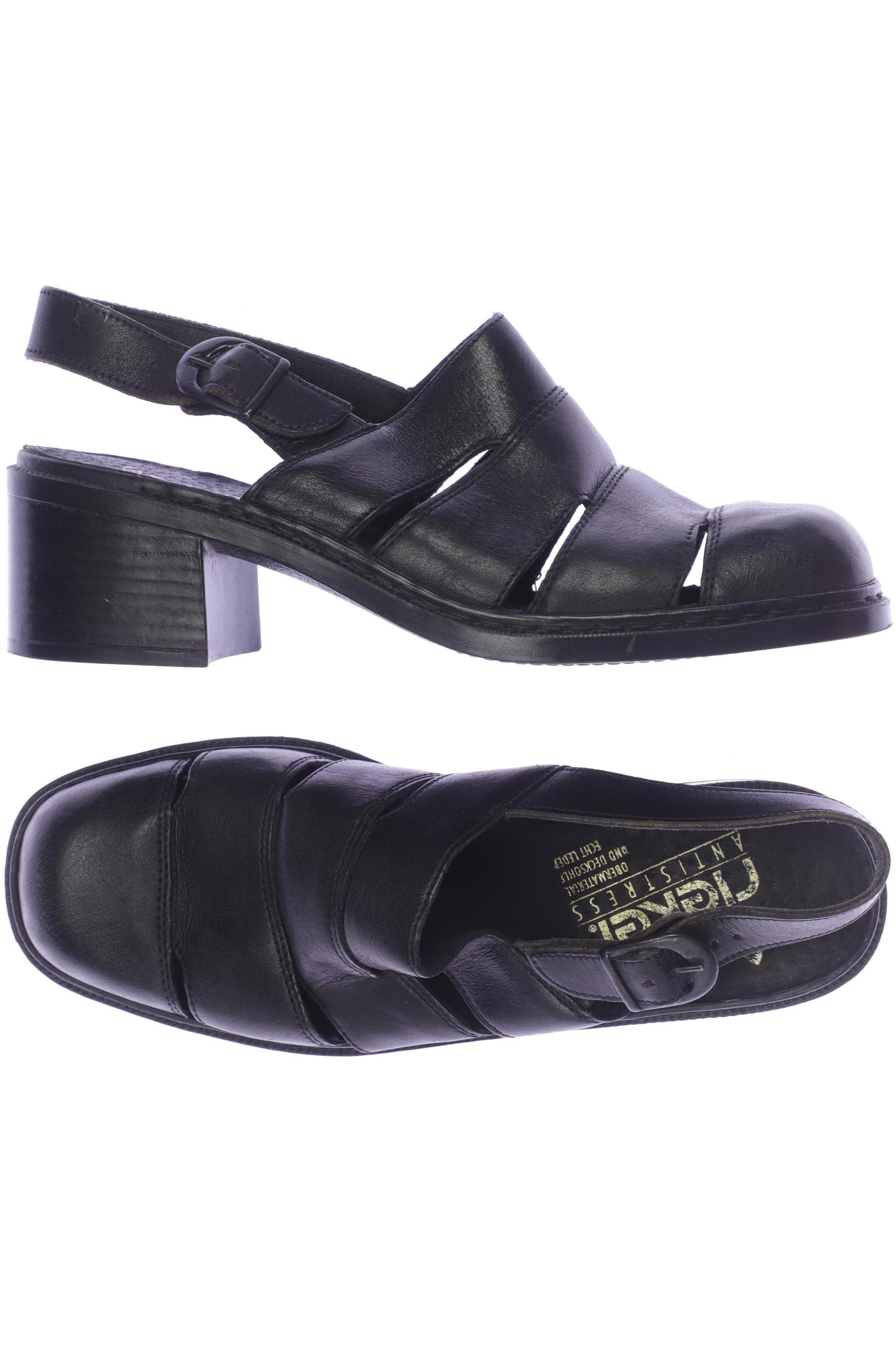 

Rieker Damen Sandale, schwarz, Gr. 38