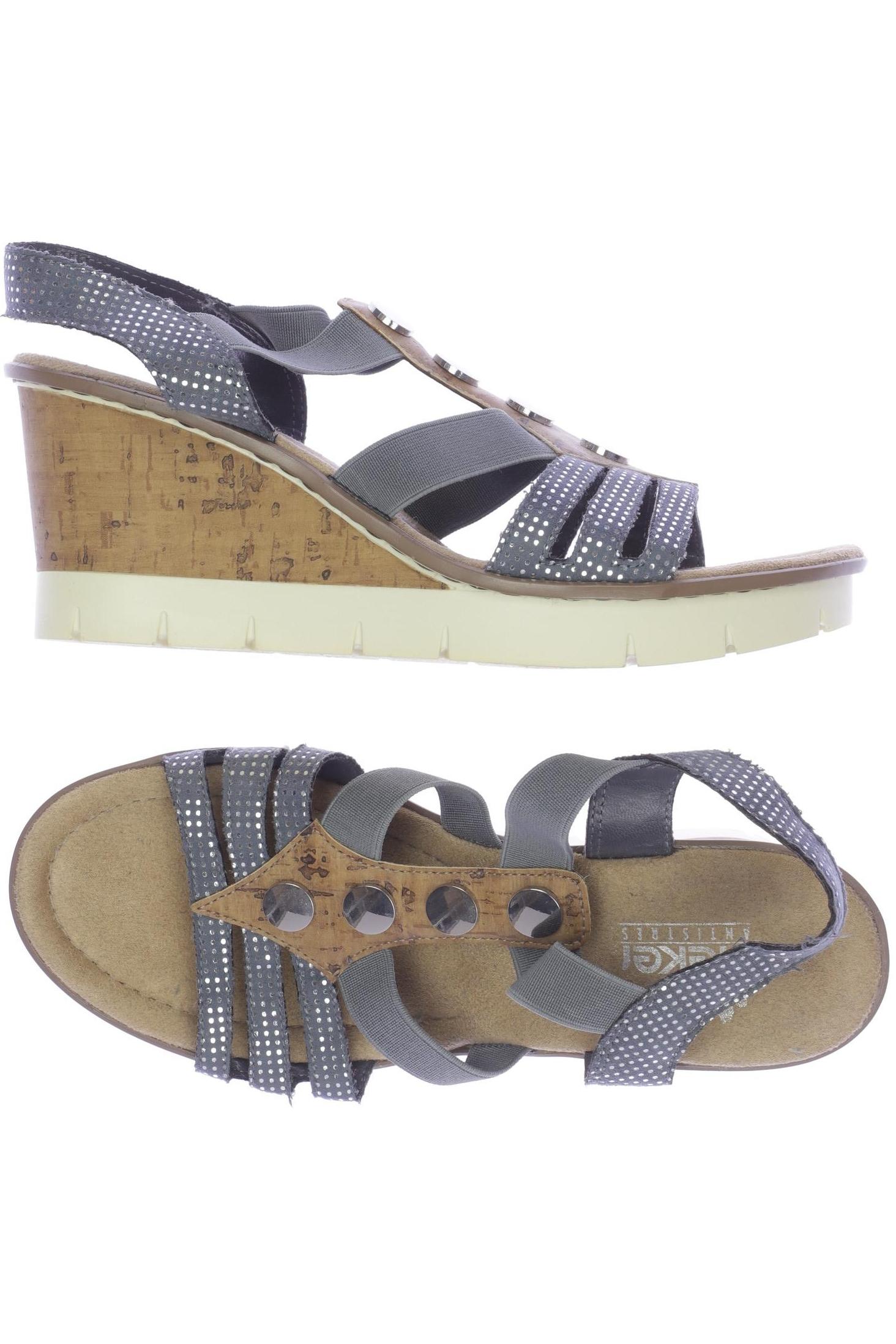 

Rieker Damen Sandale, blau, Gr. 39