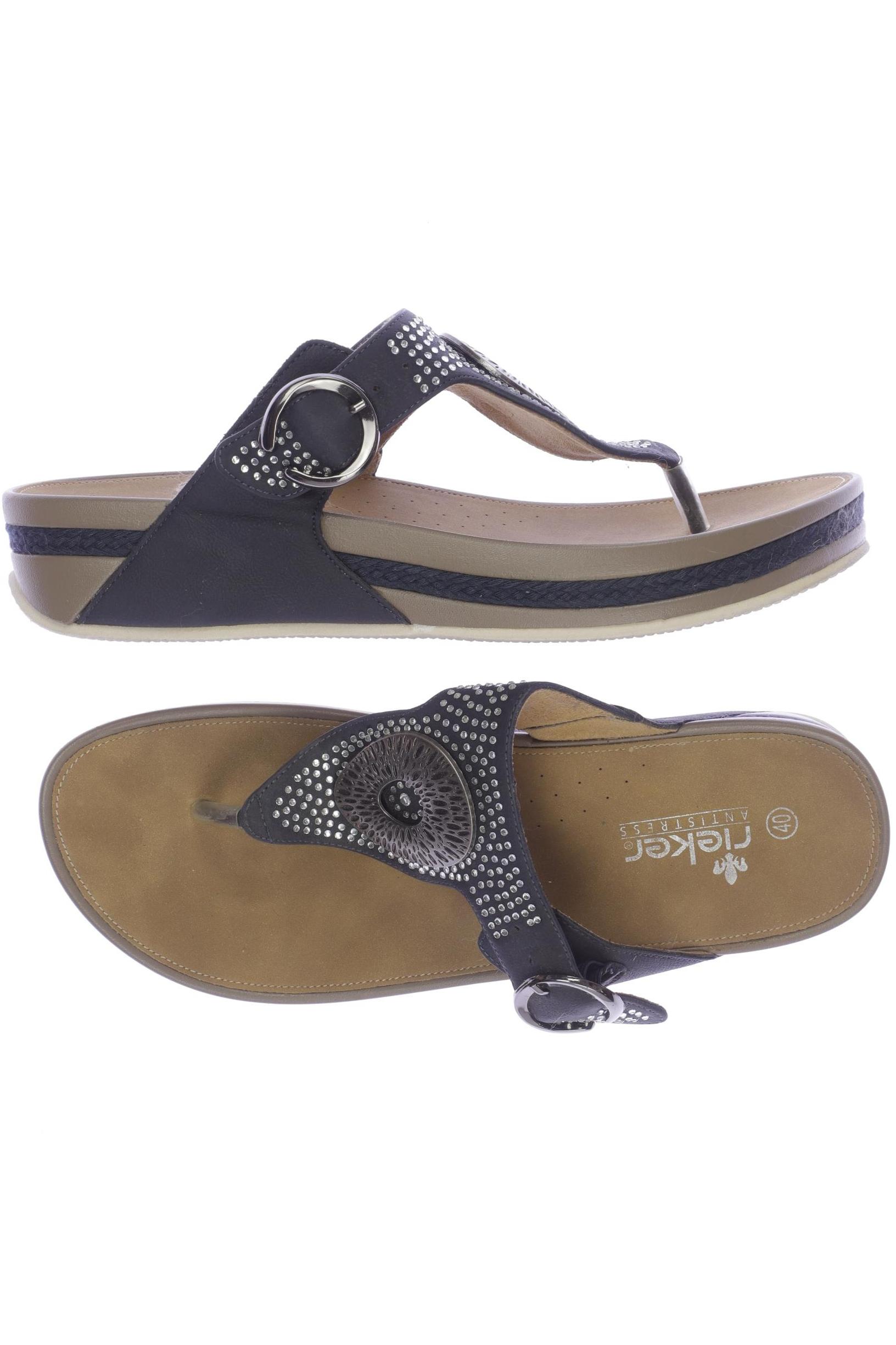 

Rieker Damen Sandale, marineblau, Gr. 40