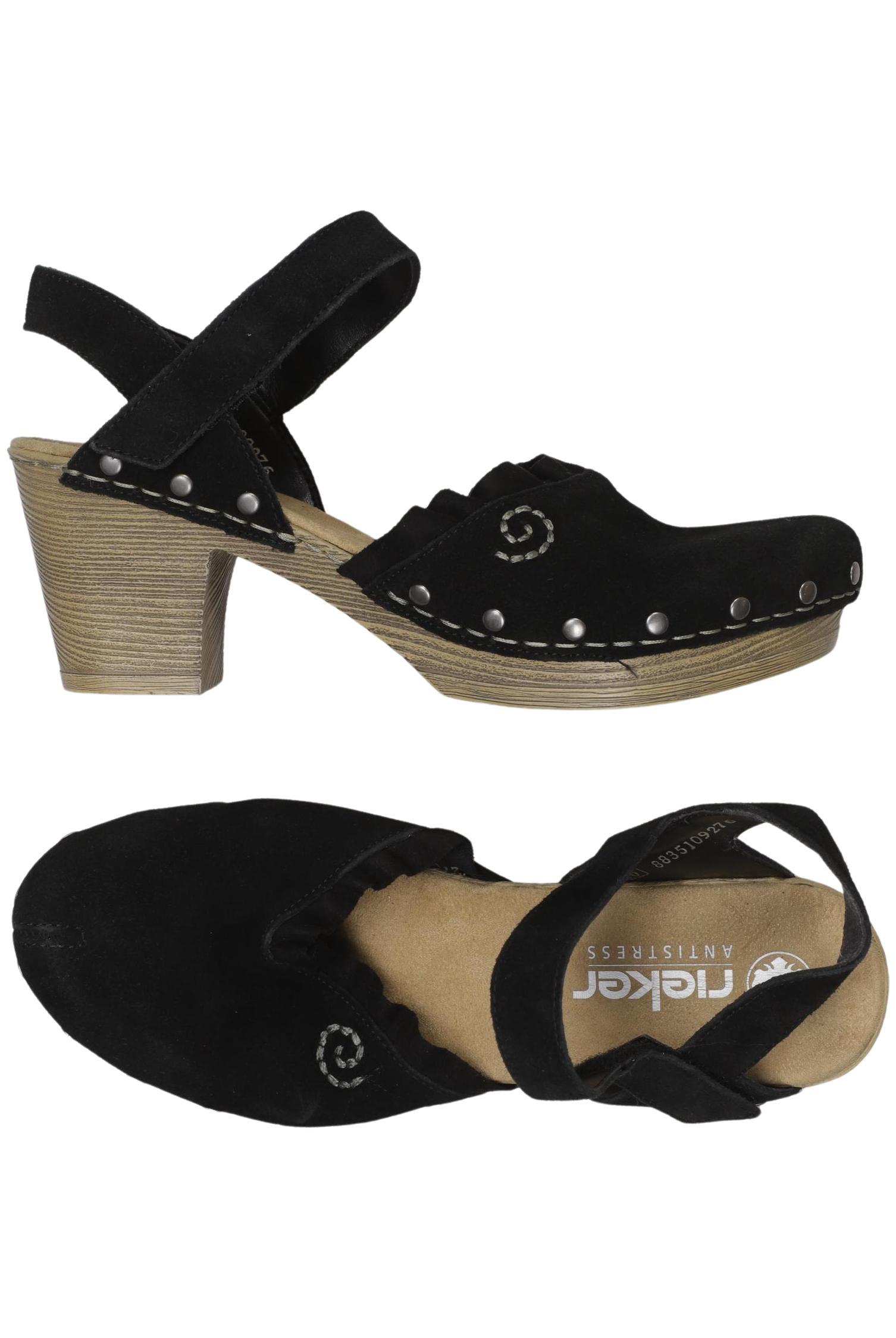 

Rieker Damen Sandale, schwarz, Gr. 40