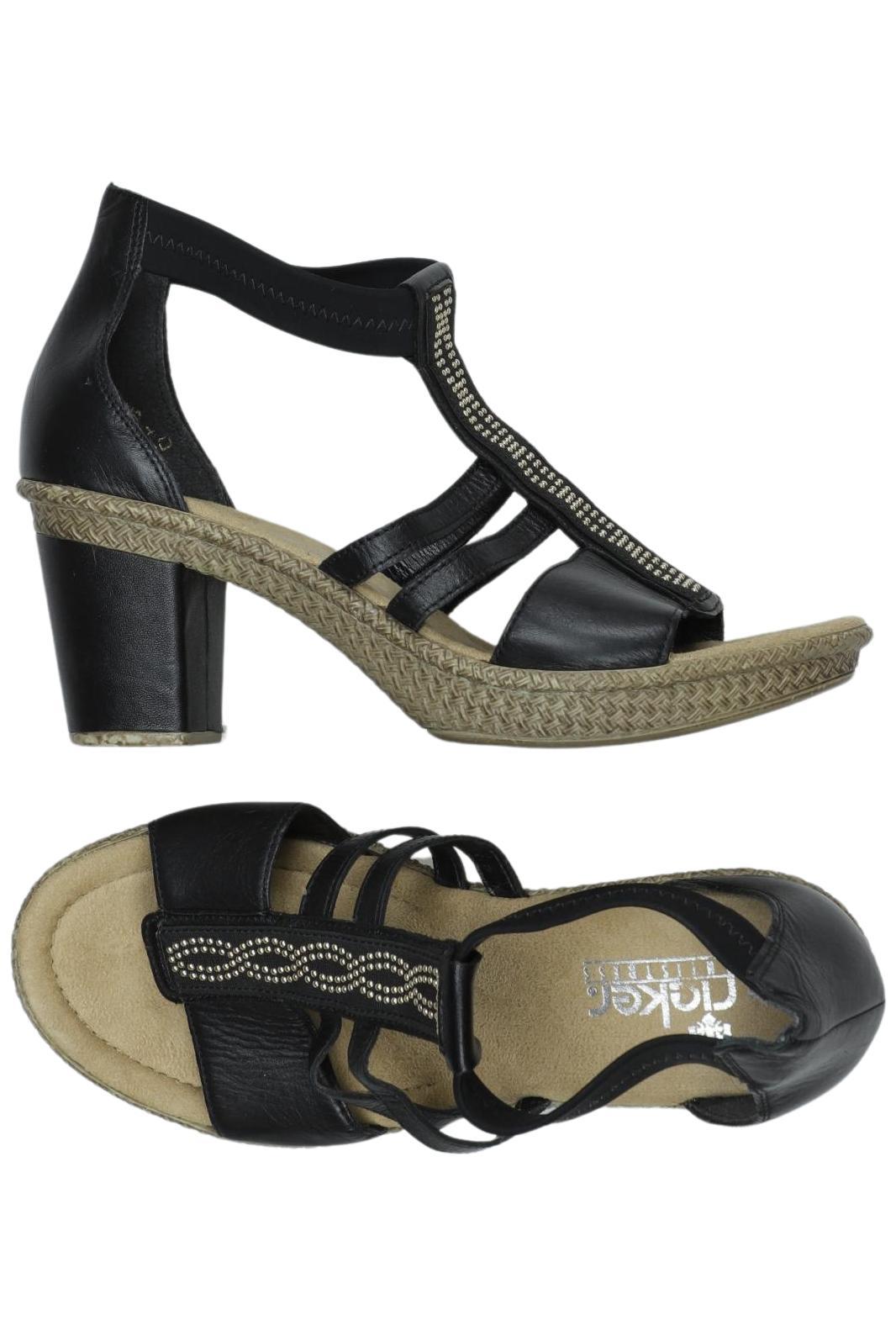 

Rieker Damen Sandale, schwarz, Gr. 37