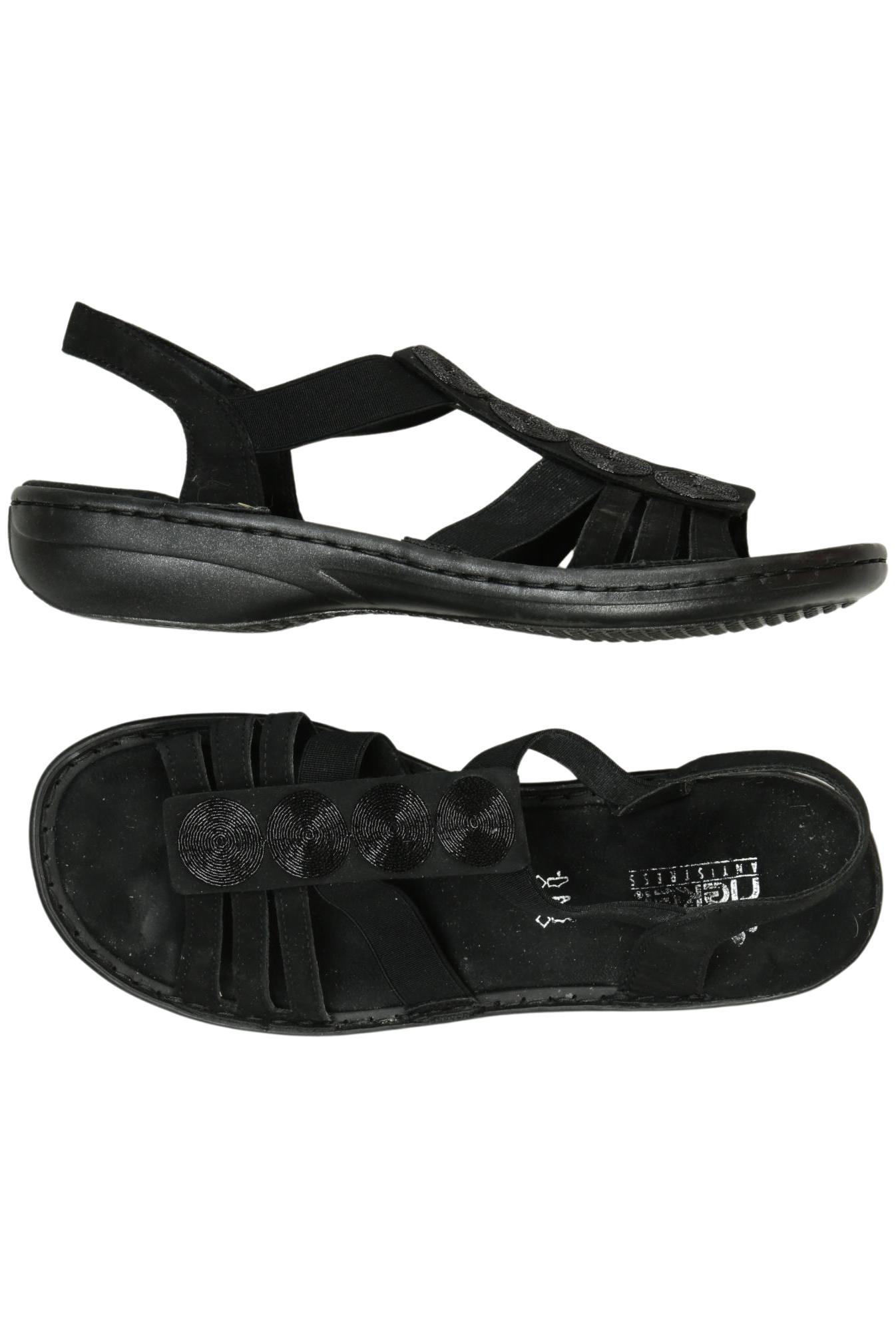 

Rieker Damen Sandale, schwarz, Gr. 43