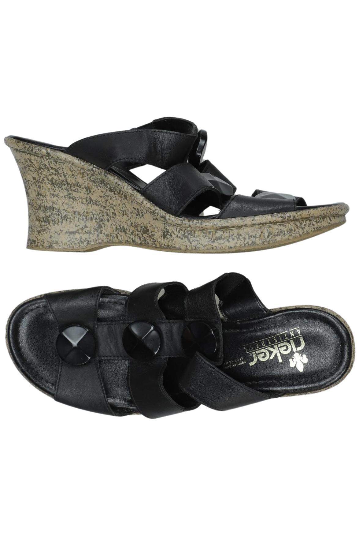 

Rieker Damen Sandale, schwarz, Gr. 38