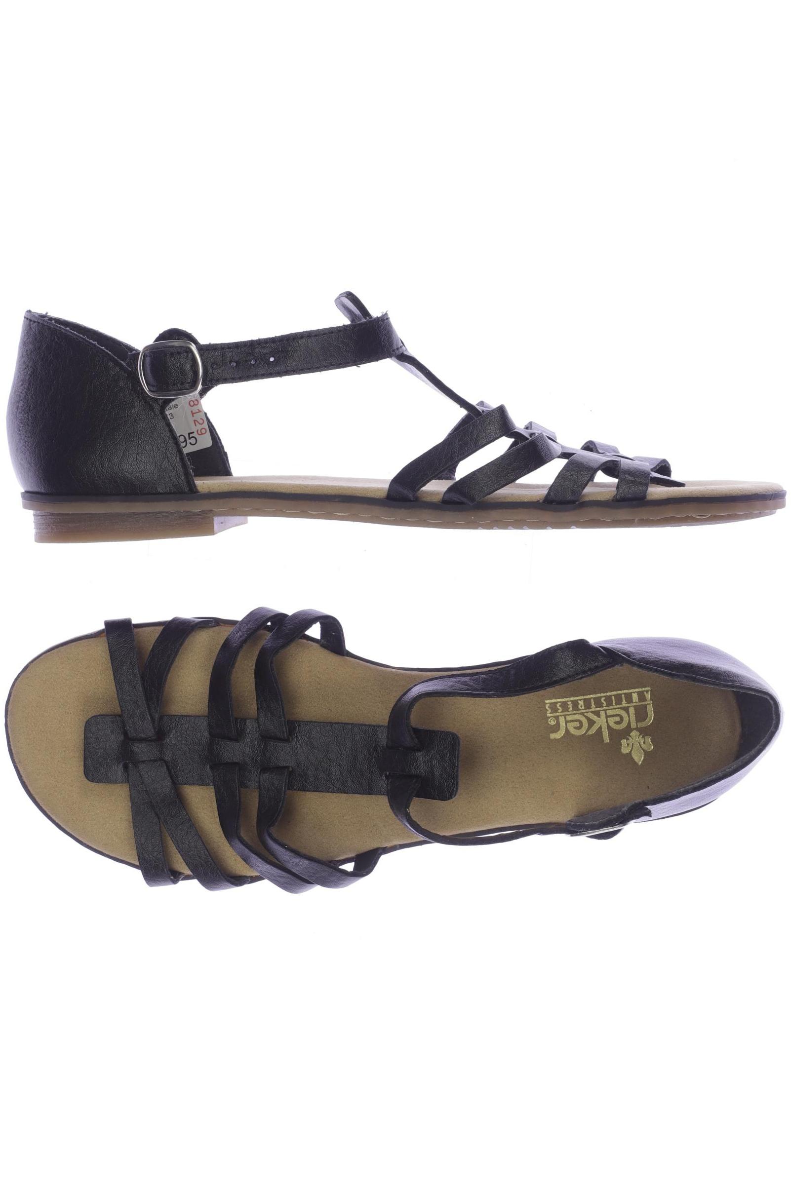 

Rieker Damen Sandale, schwarz, Gr. 43