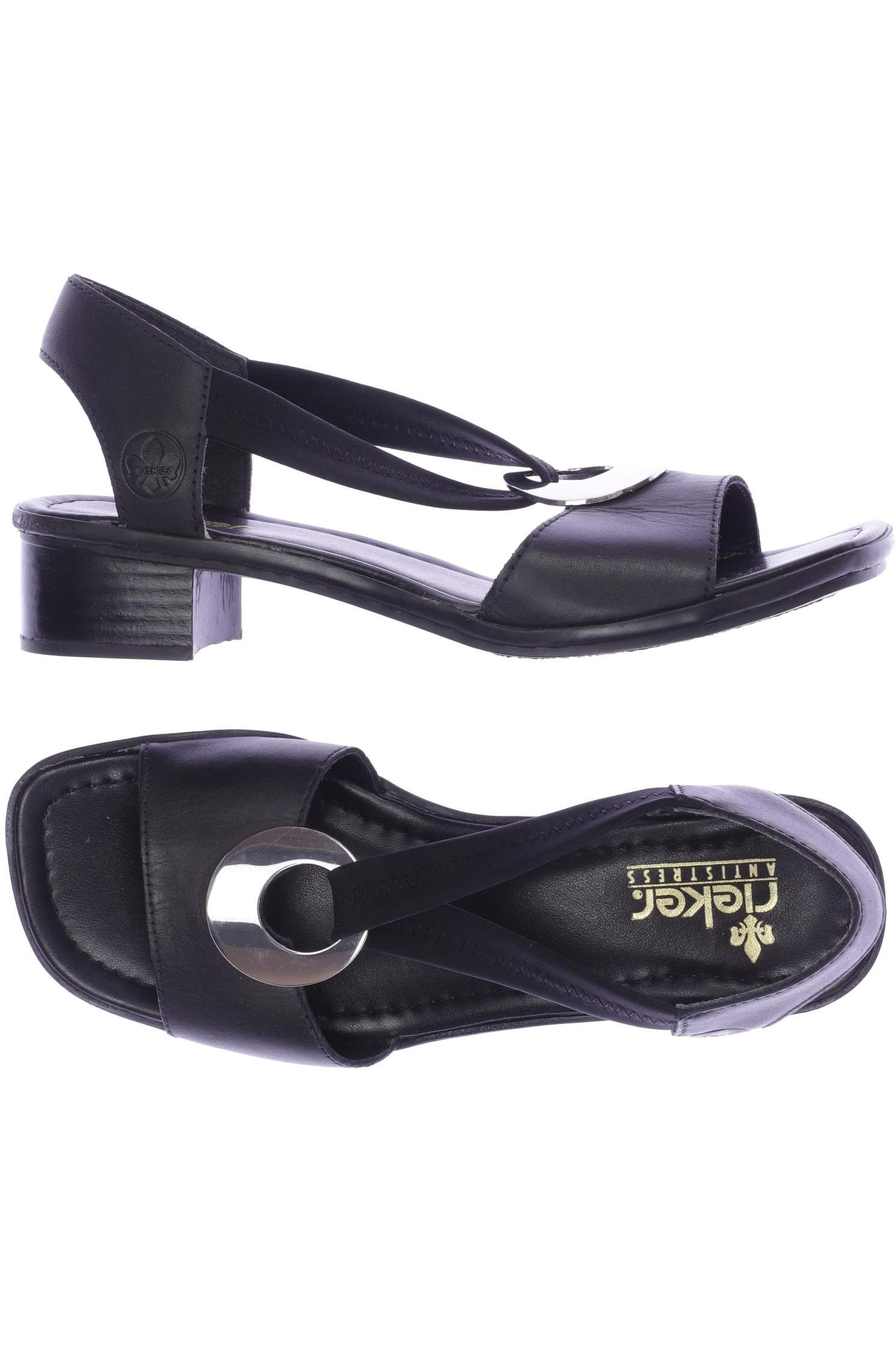 

Rieker Damen Sandale, schwarz, Gr. 38