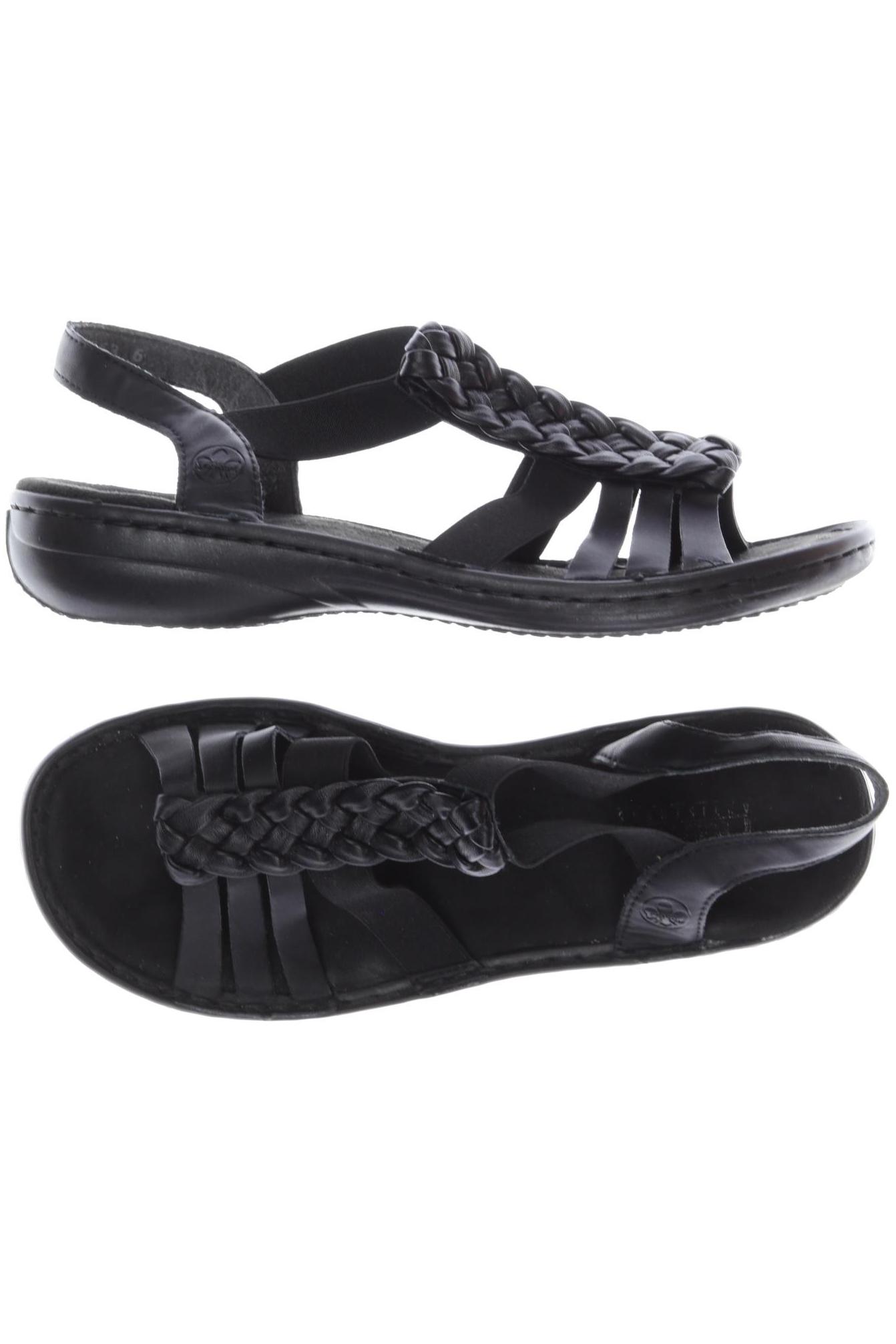

Rieker Damen Sandale, schwarz, Gr. 38