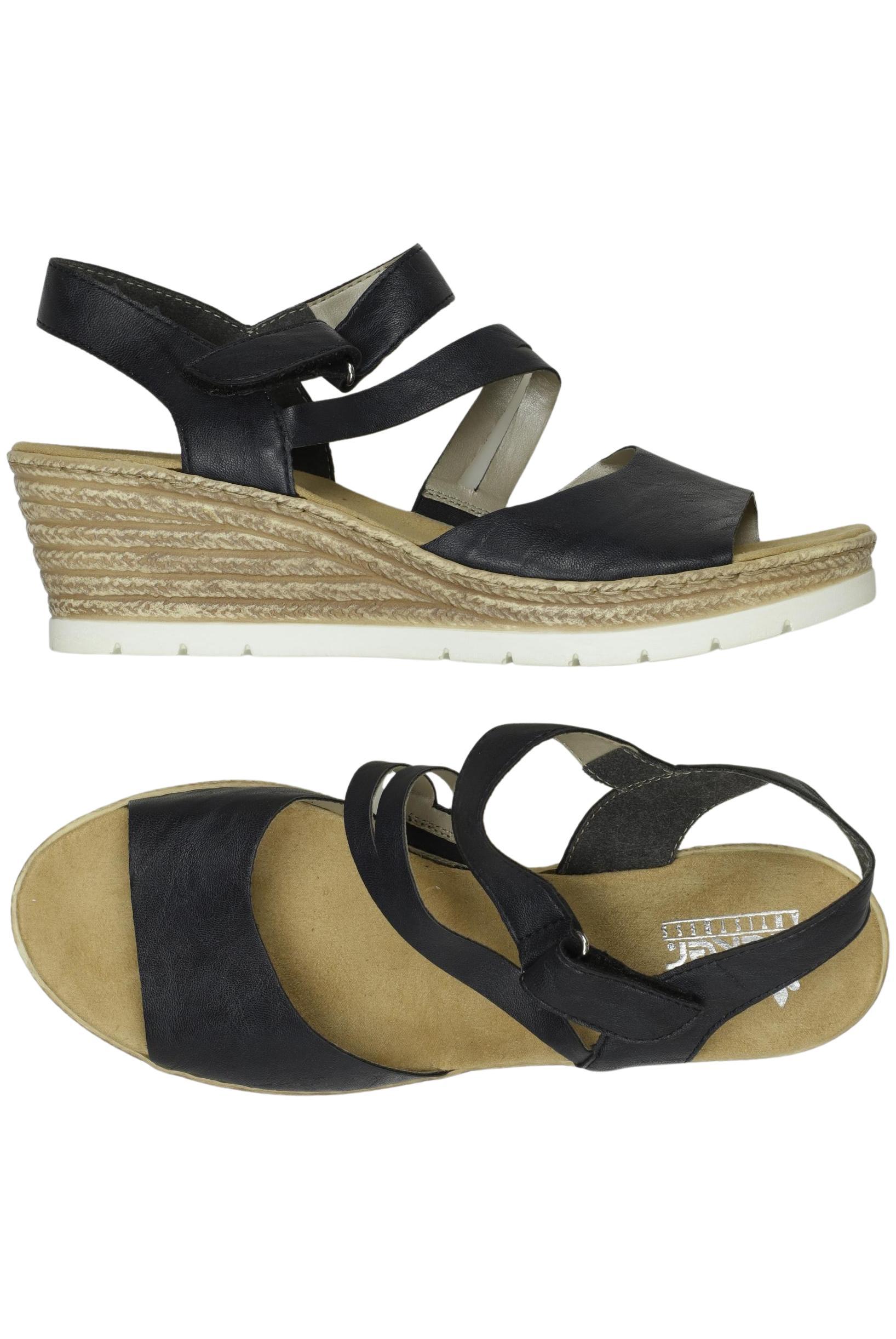 

Rieker Damen Sandale, marineblau, Gr. 40