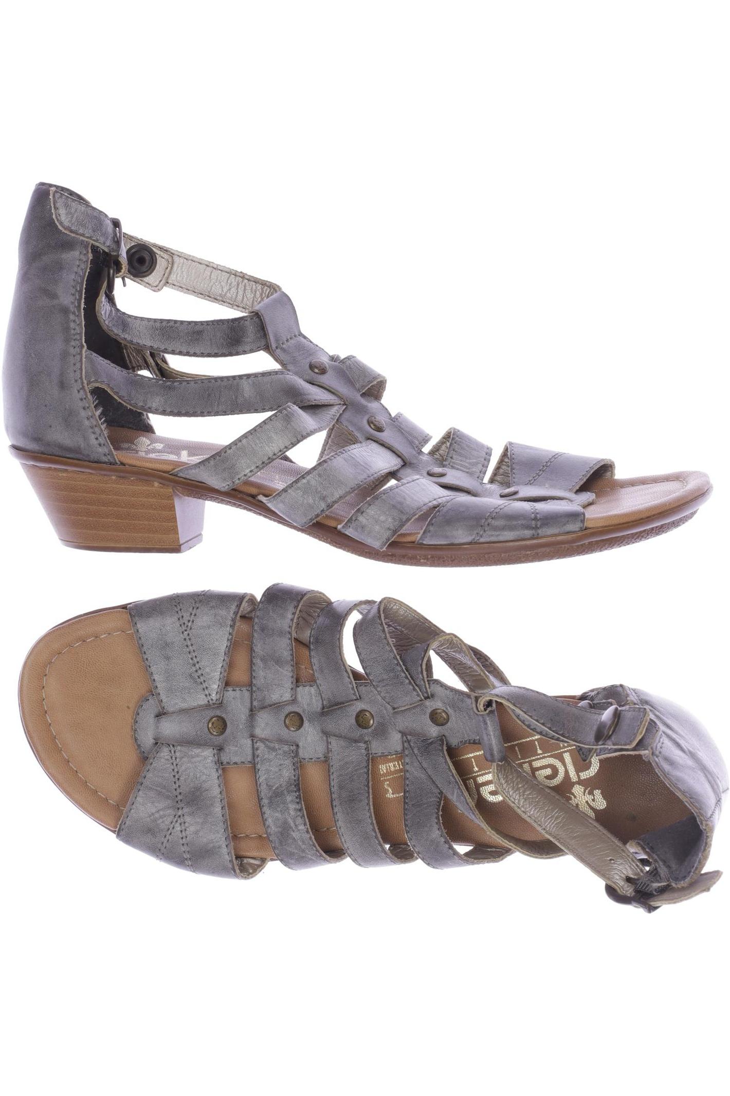 

Rieker Damen Sandale, grau, Gr. 38