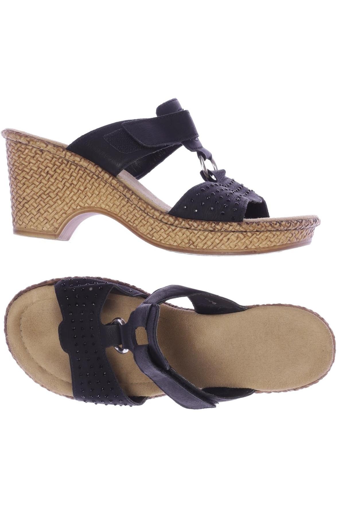 

Rieker Damen Sandale, schwarz, Gr. 38