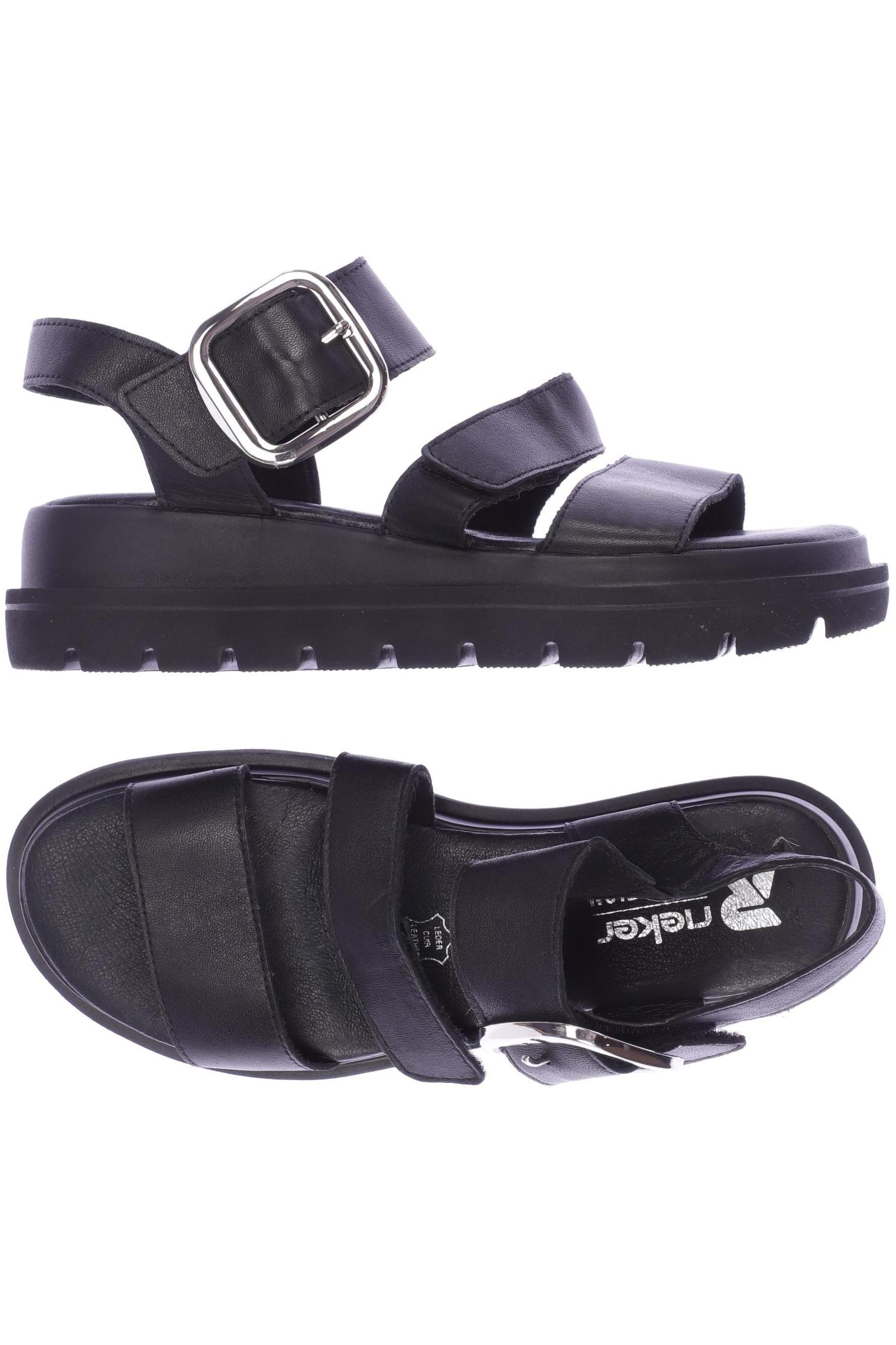 

Rieker Damen Sandale, schwarz, Gr. 37
