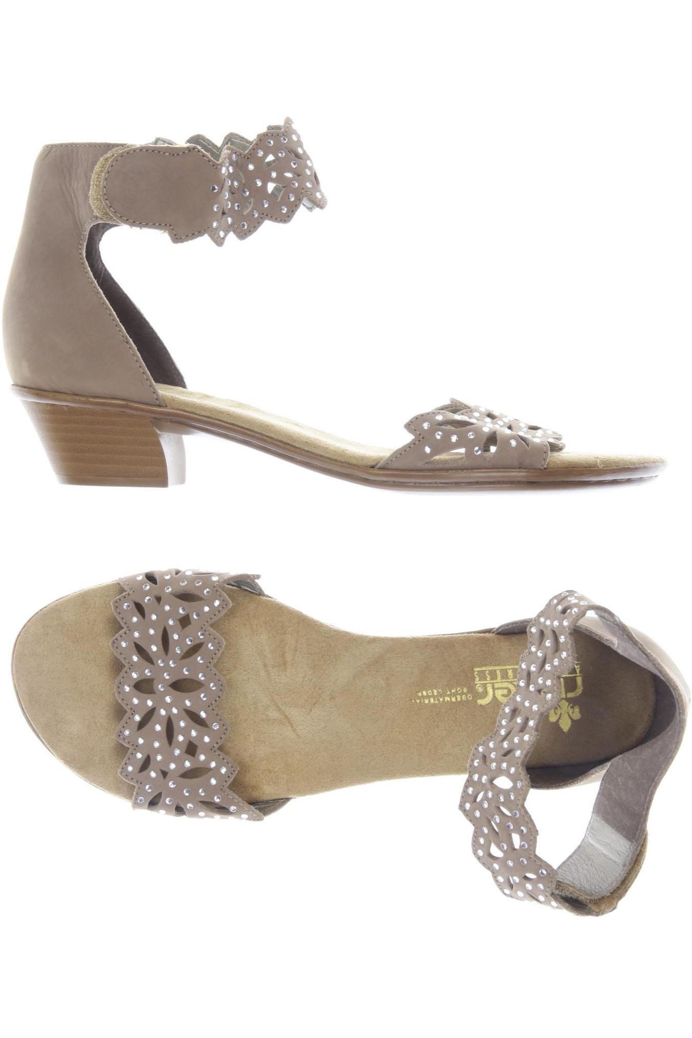 

Rieker Damen Sandale, beige, Gr. 38