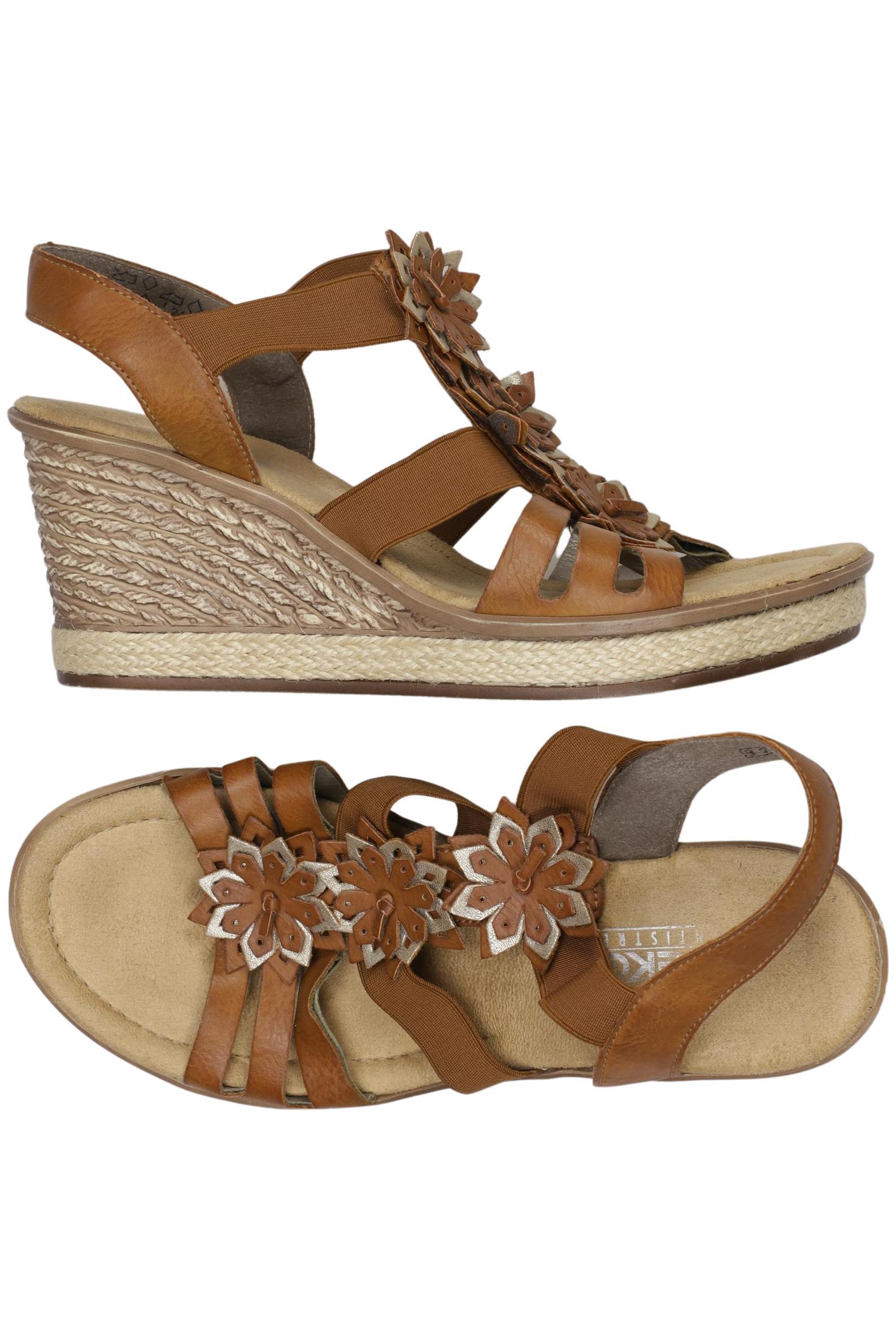 

Rieker Damen Sandale, braun, Gr. 37