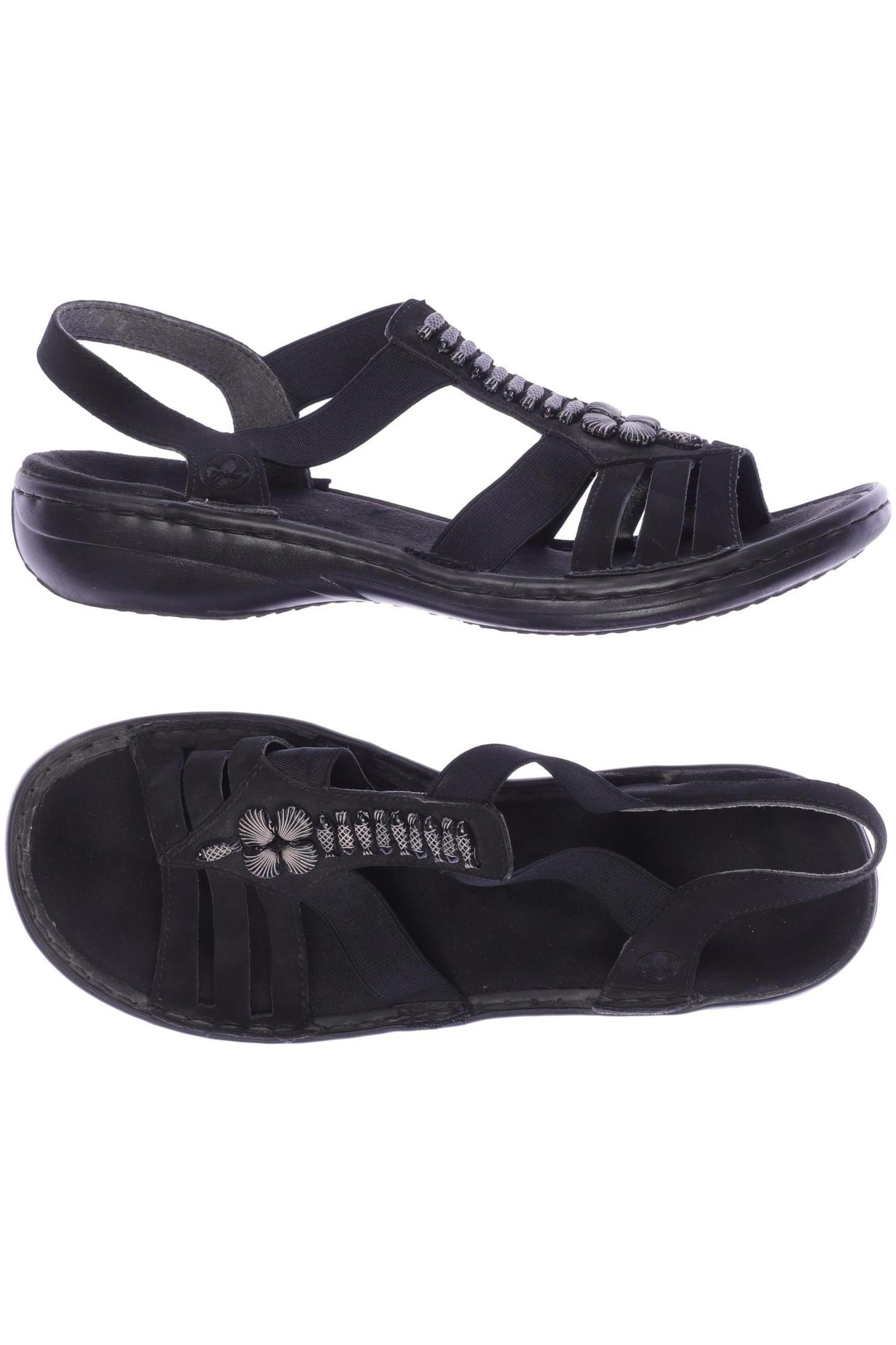 

Rieker Damen Sandale, schwarz, Gr. 39