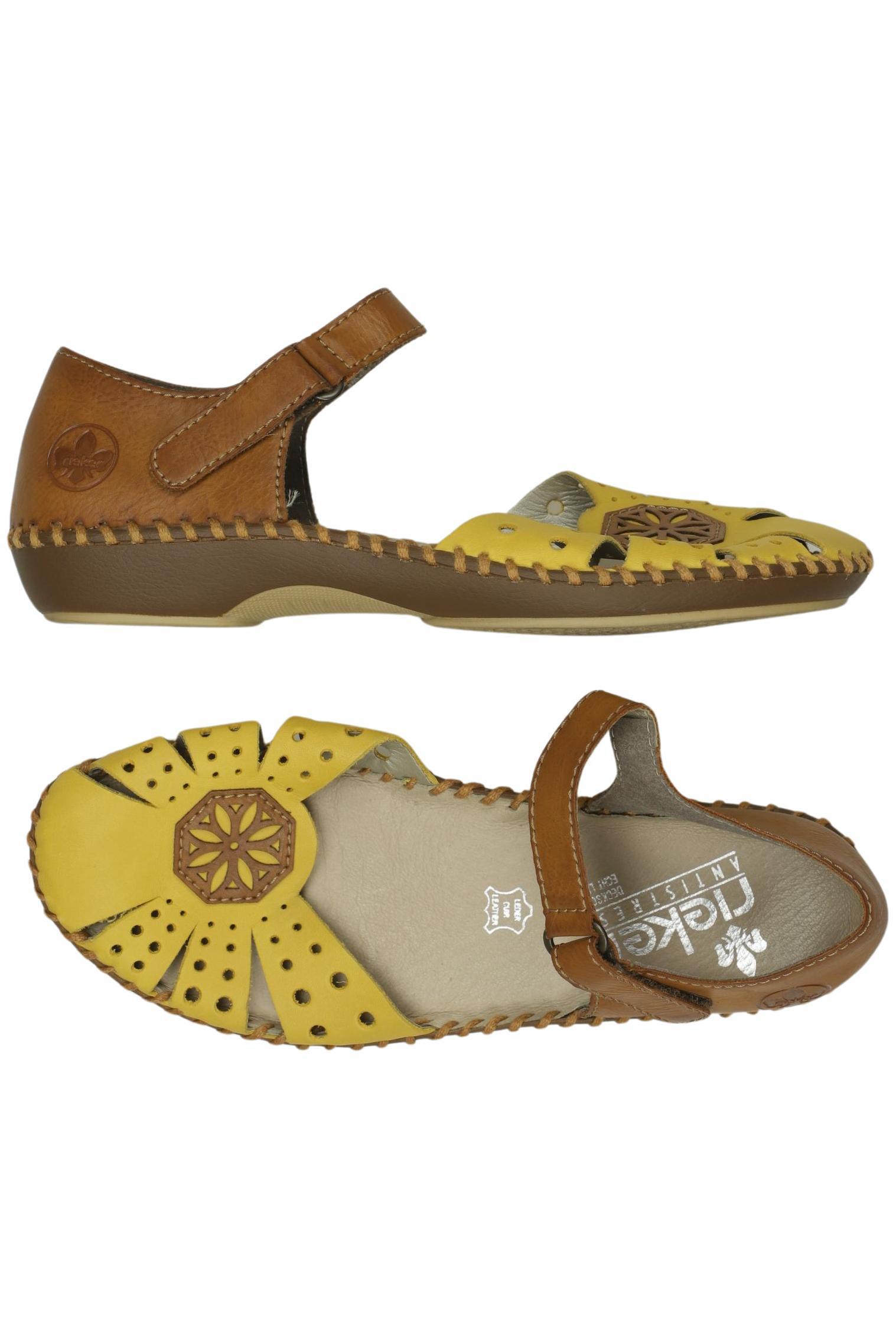 

Rieker Damen Sandale, gelb, Gr. 39
