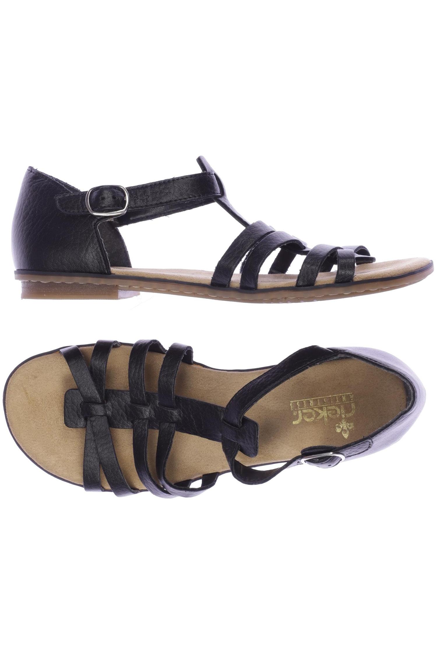 

Rieker Damen Sandale, schwarz, Gr. 39