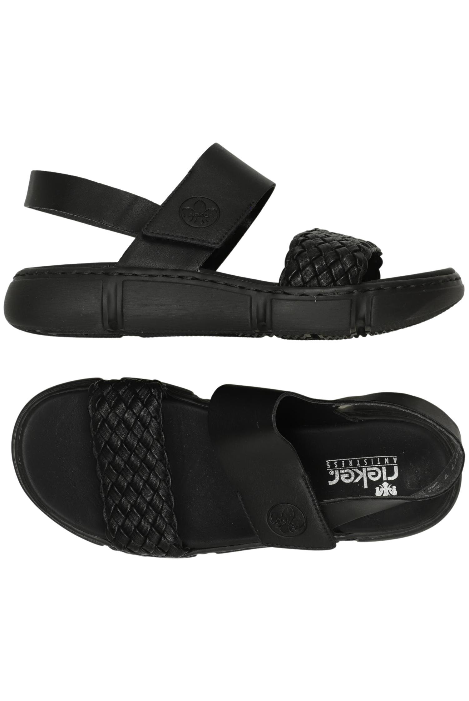 

Rieker Damen Sandale, schwarz, Gr. 38