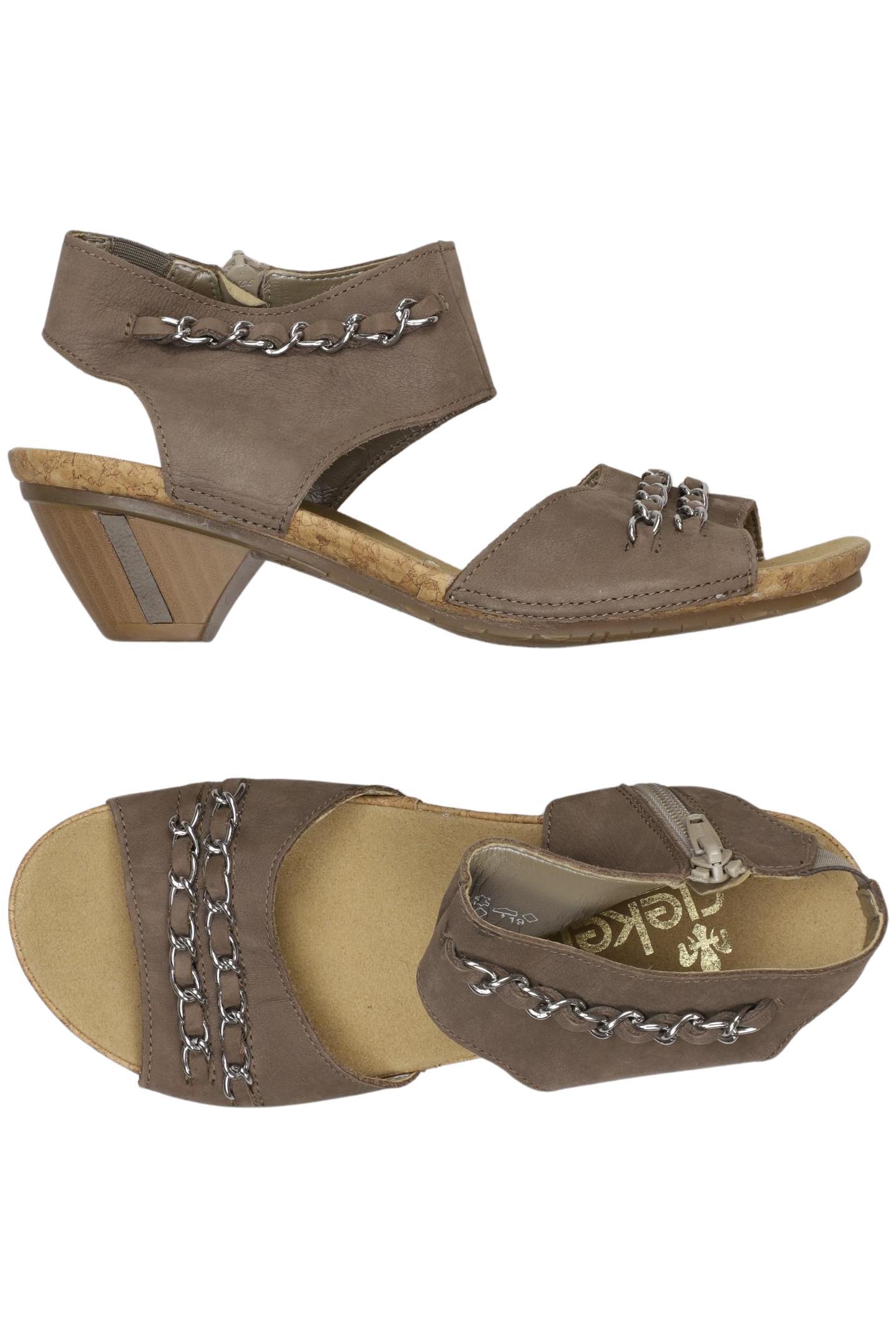 

Rieker Damen Sandale, braun, Gr. 38