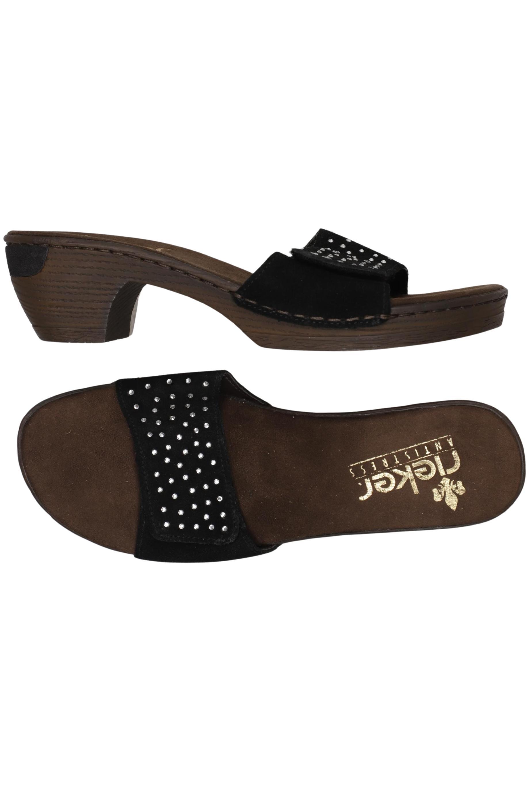 

Rieker Damen Sandale, schwarz, Gr. 38